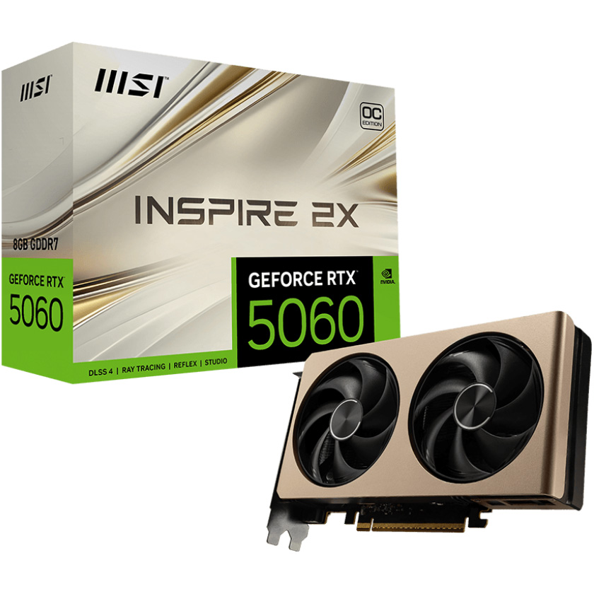 Відеокарта MSI GeForce RTX 5060 8G Inspire 2X OC