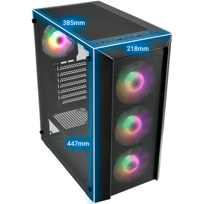 Корпус FSP CMT218 Black