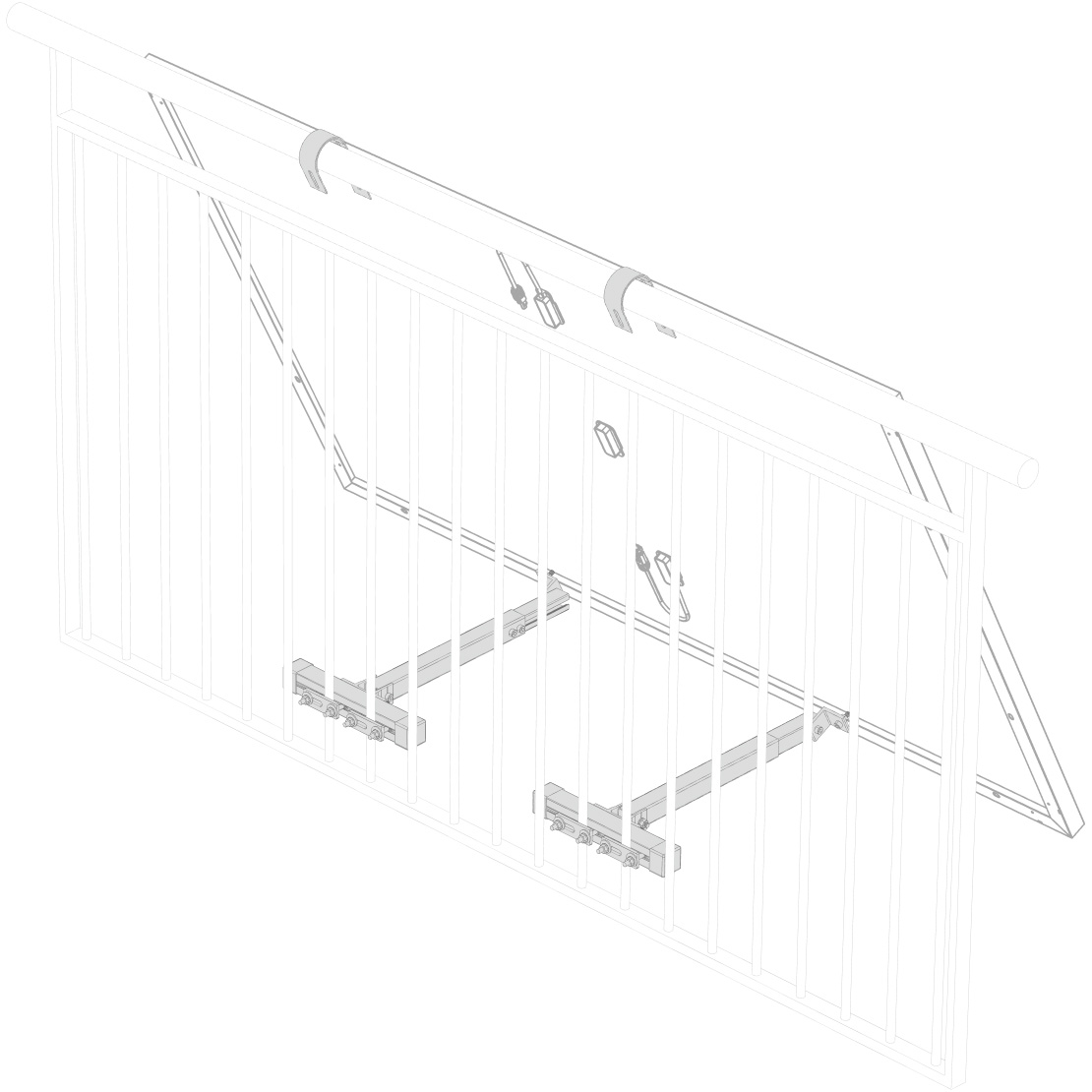 Кронштейн для кріплення сонячних панелей ECOFLOW Bracket - Lattice Balcony (EFA-BKWLATTICEBAL-W-EU)