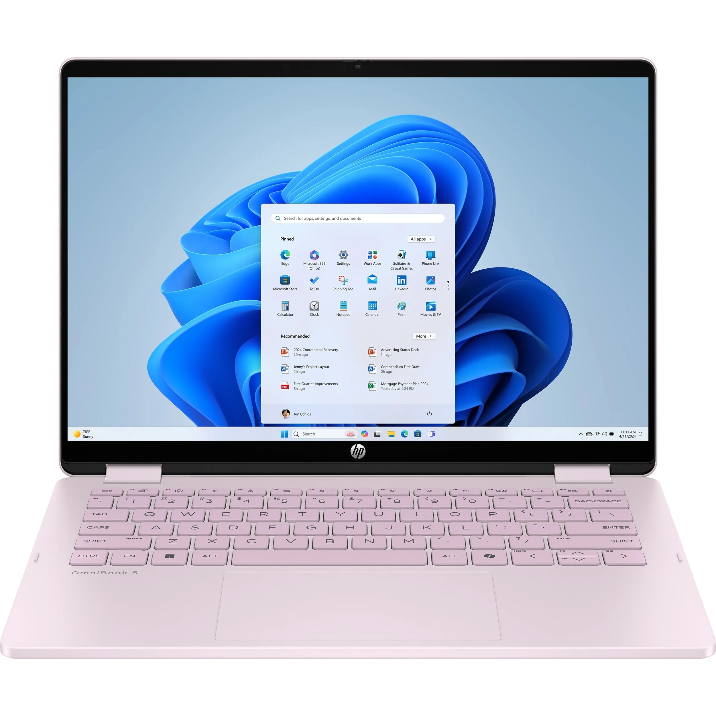 Ноутбук HP OmniBook 5 Flip 14-fp0000ua Powder Pink (BV5V9EA)