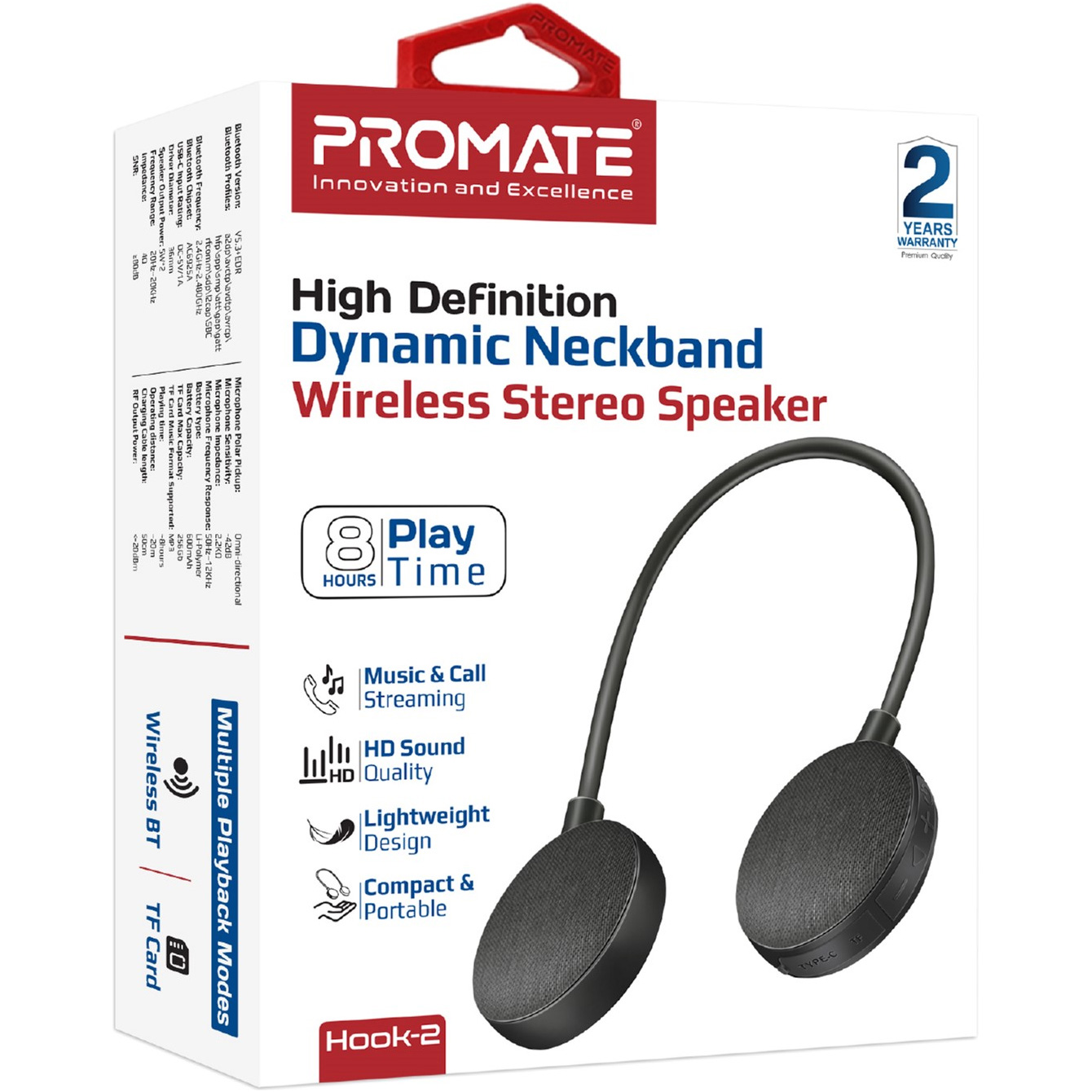 Портативна колонка PROMATE Hook-2 Black