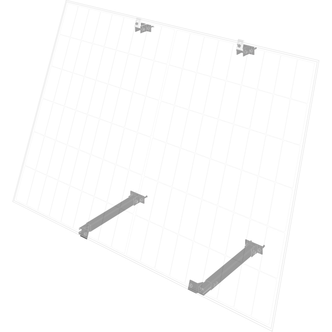 Регулируемый кронштейн для крепления солнечных панелей ECOFLOW Bracket Adjustable - Facade (EFA-BKWBRACKETADJ-W-EU)