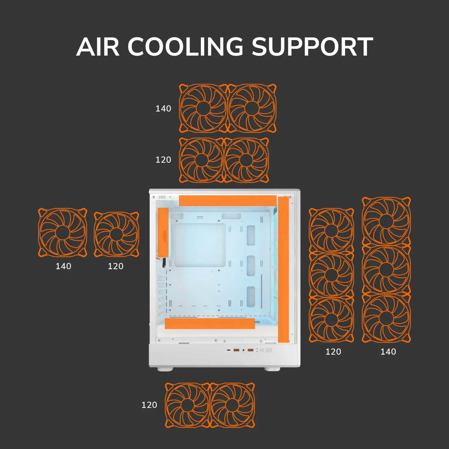 Корпус COUGAR Airface Pure Pro White (382GA50.0004)