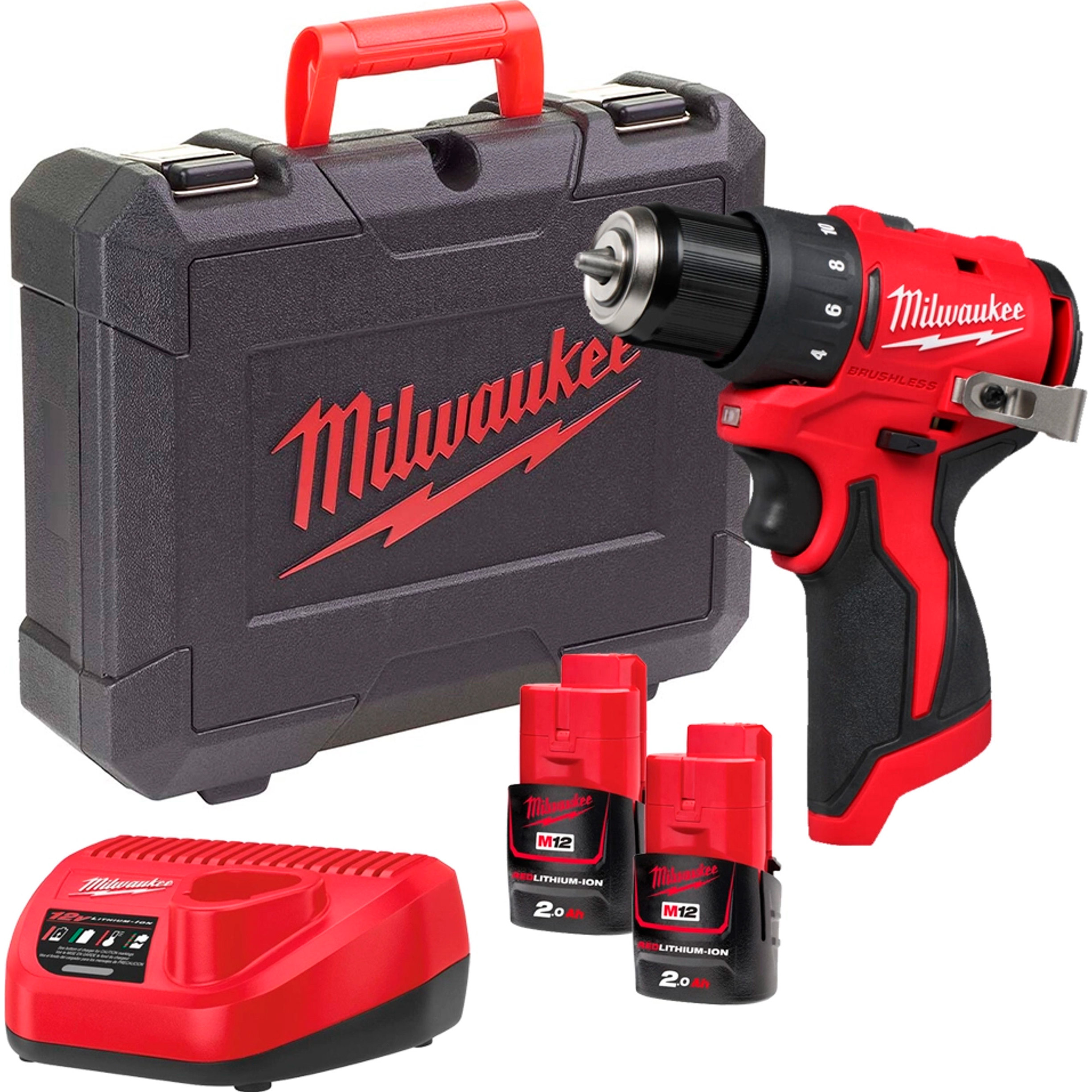 Акумуляторний дриль-шурупокрут MILWAUKEE M12 BLDDRC-202C (4933499686)