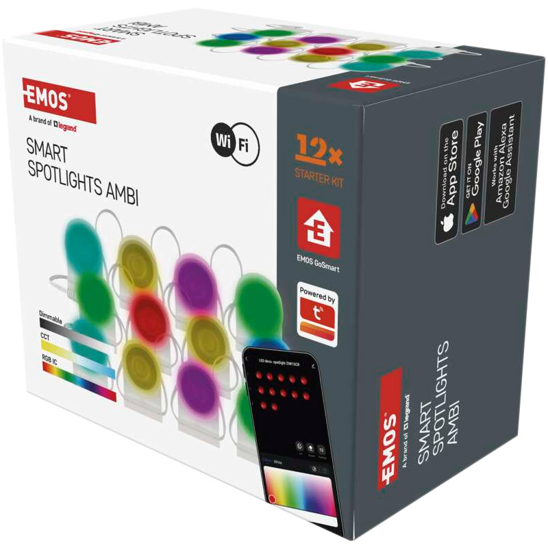 Смарт-светильник EMOS GoSmart ZIW15CR Spotlights AMBI