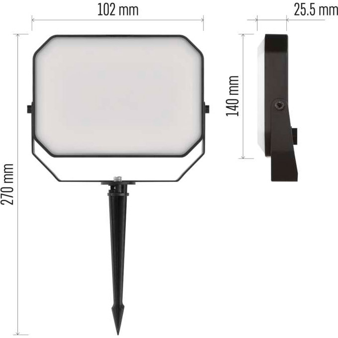 Грунтовый светильник EMOS GoSmart ZIW184R LED Floodlight Starter Kit