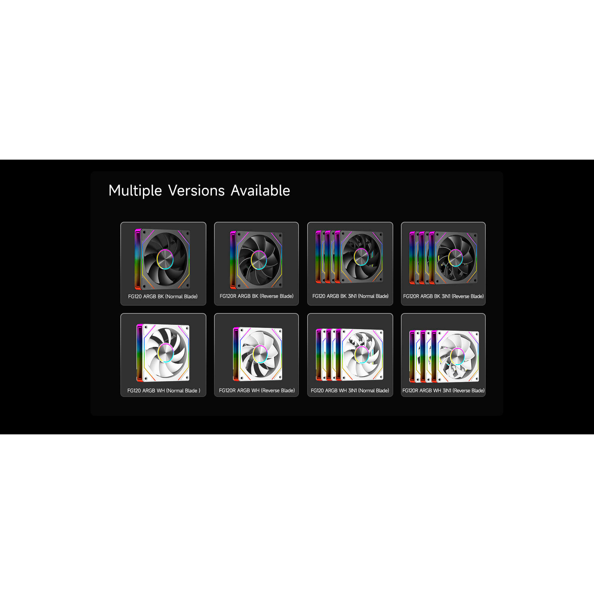 Вентилятор PCCOOLER FG120 ARGB Black (FIG120-BKAC112-GL)