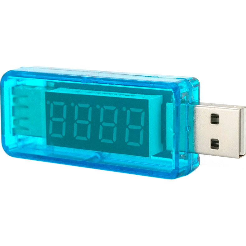 USB тестер CHARGER DOCTOR напряжения (3-7.5V) и тока (0-2.5A) Blue