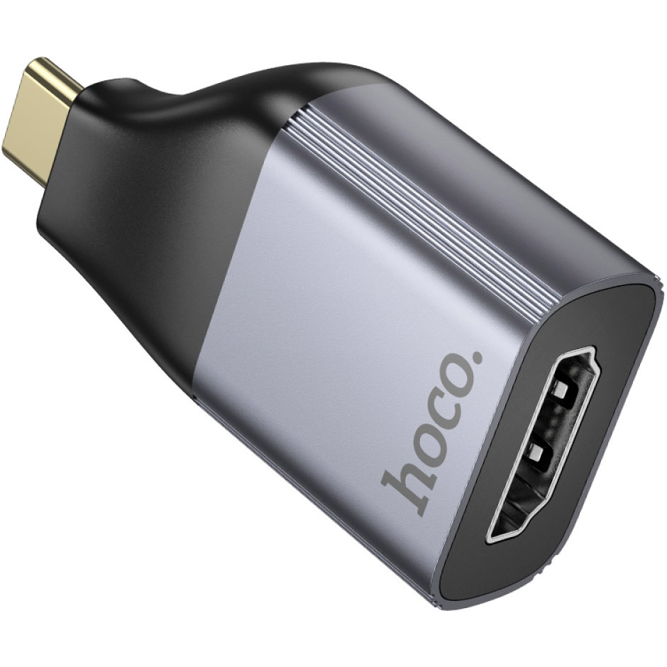 Адаптер HOCO UA33 USB-C to HDMI Black/Gray