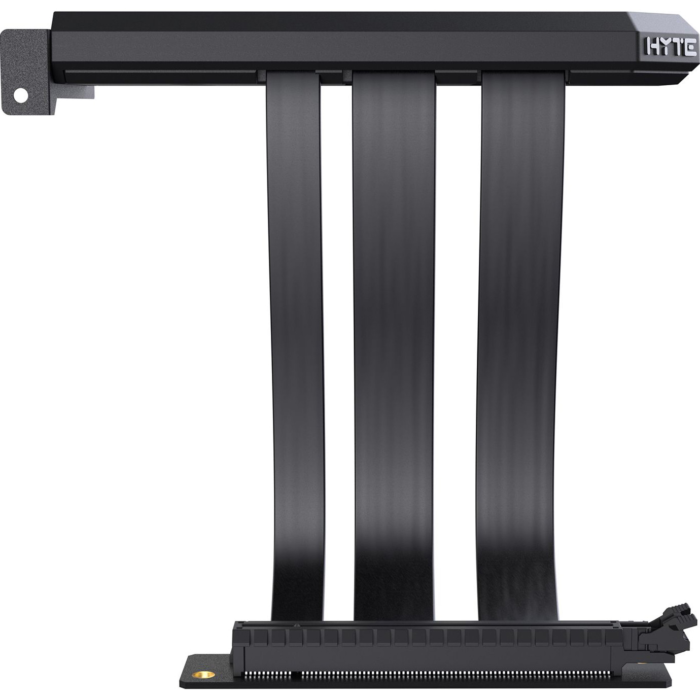 Вертикальное крепление для видеокарты HYTE PCIE40 4.0 Luxury Riser Cable 200mm Black (PE-CAY1010-00B)