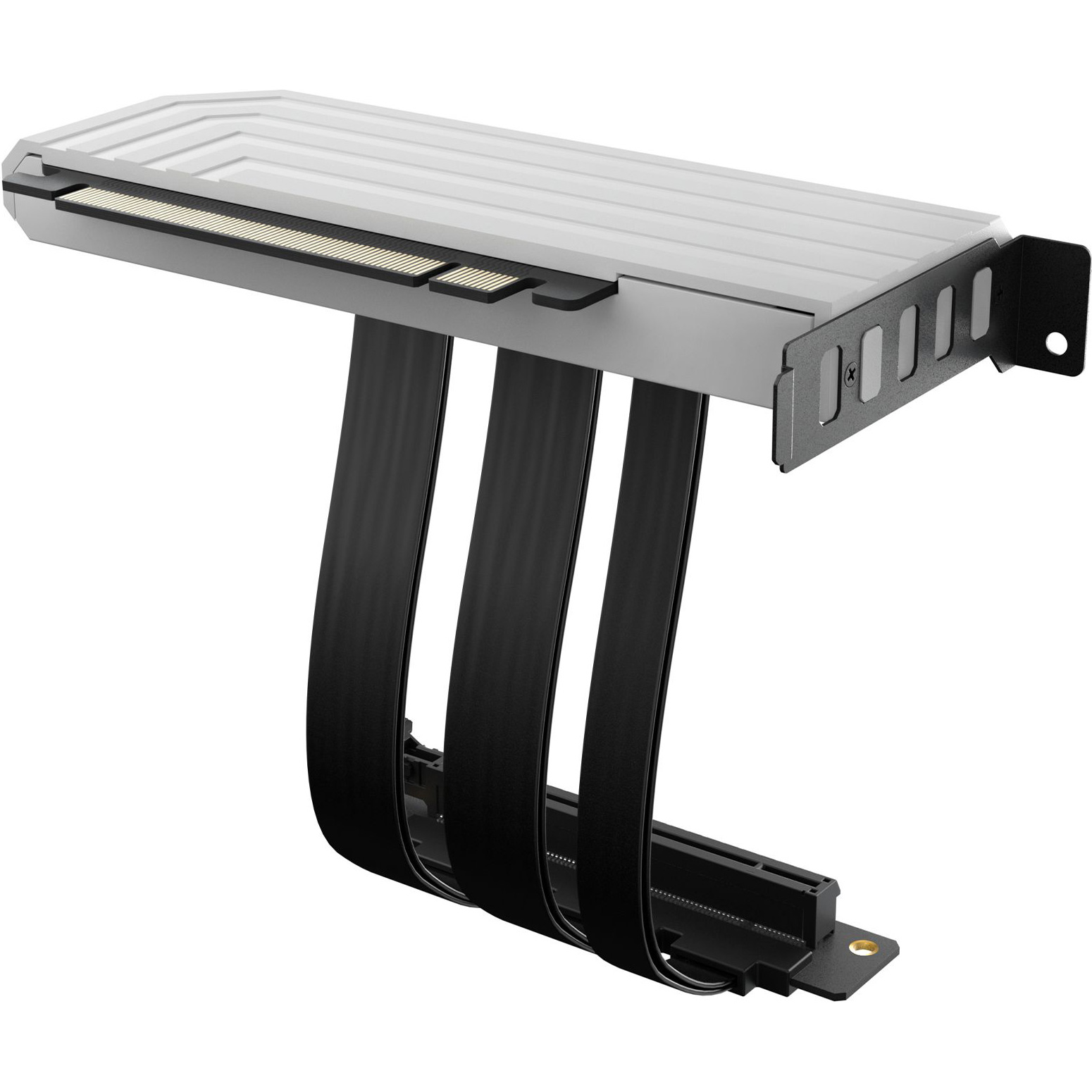 Вертикальное крепление для видеокарты HYTE PCIE40 4.0 Luxury Riser Cable 200mm White (PE-CAY1010-00W)
