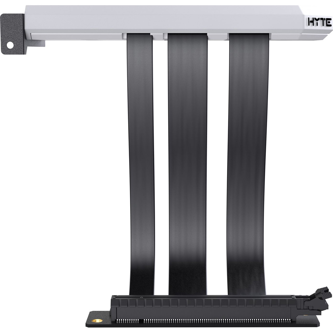 Вертикальное крепление для видеокарты HYTE PCIE40 4.0 Luxury Riser Cable 200mm White (PE-CAY1010-00W)