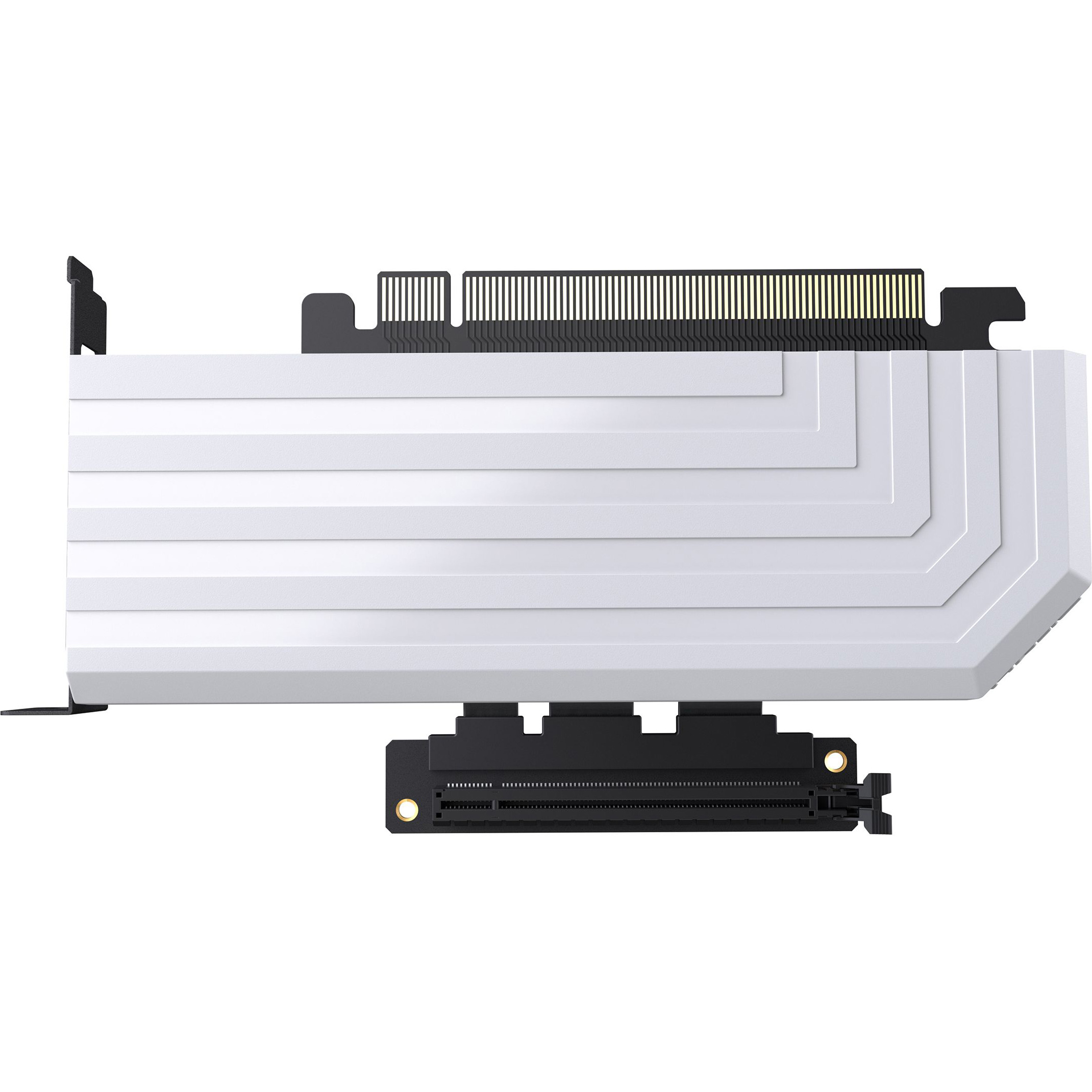 Вертикальное крепление для видеокарты HYTE PCIE40 4.0 Luxury Riser Cable 200mm White (PE-CAY1010-00W)