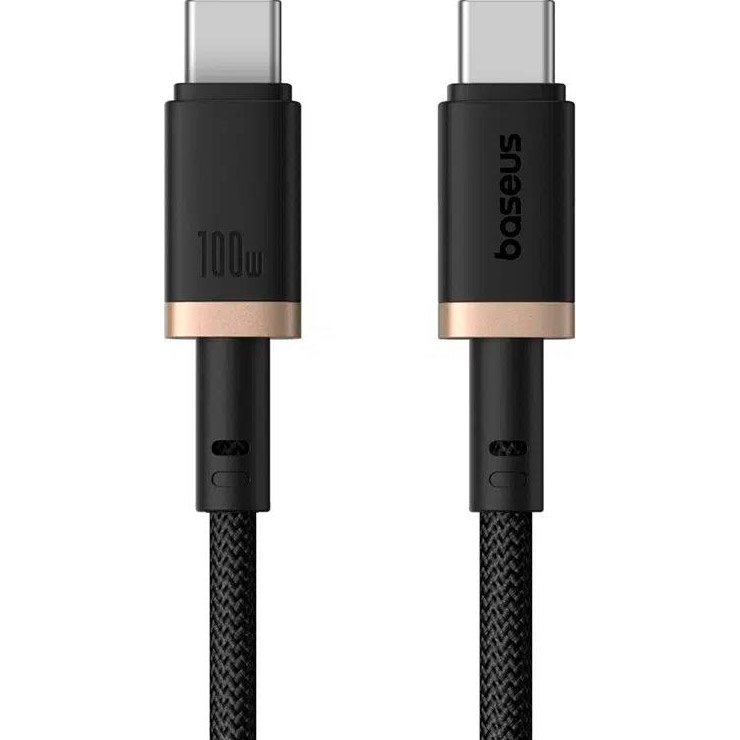 Кабель BASEUS Dura Series Fast Charging Cable Type-C to Type-C 100W 1м Gold/Black (P10377803U01-00)