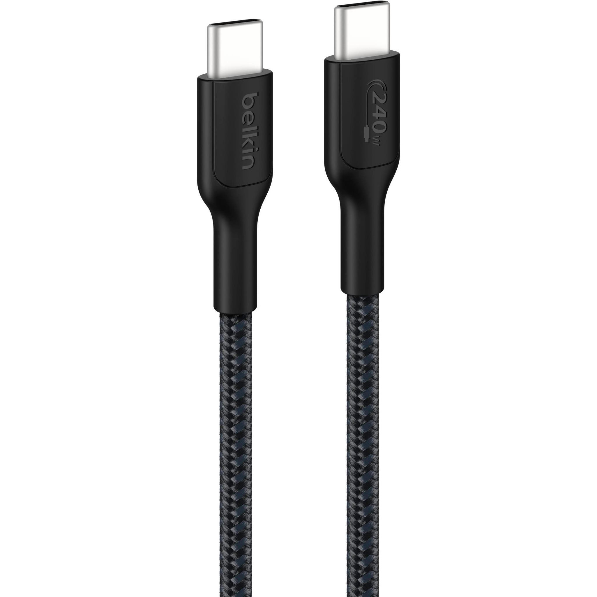 Кабель BELKIN Boost Up Charge Pro Braided USB-C to USB-C 240W 1м Black (CAB025HQ1MBK)