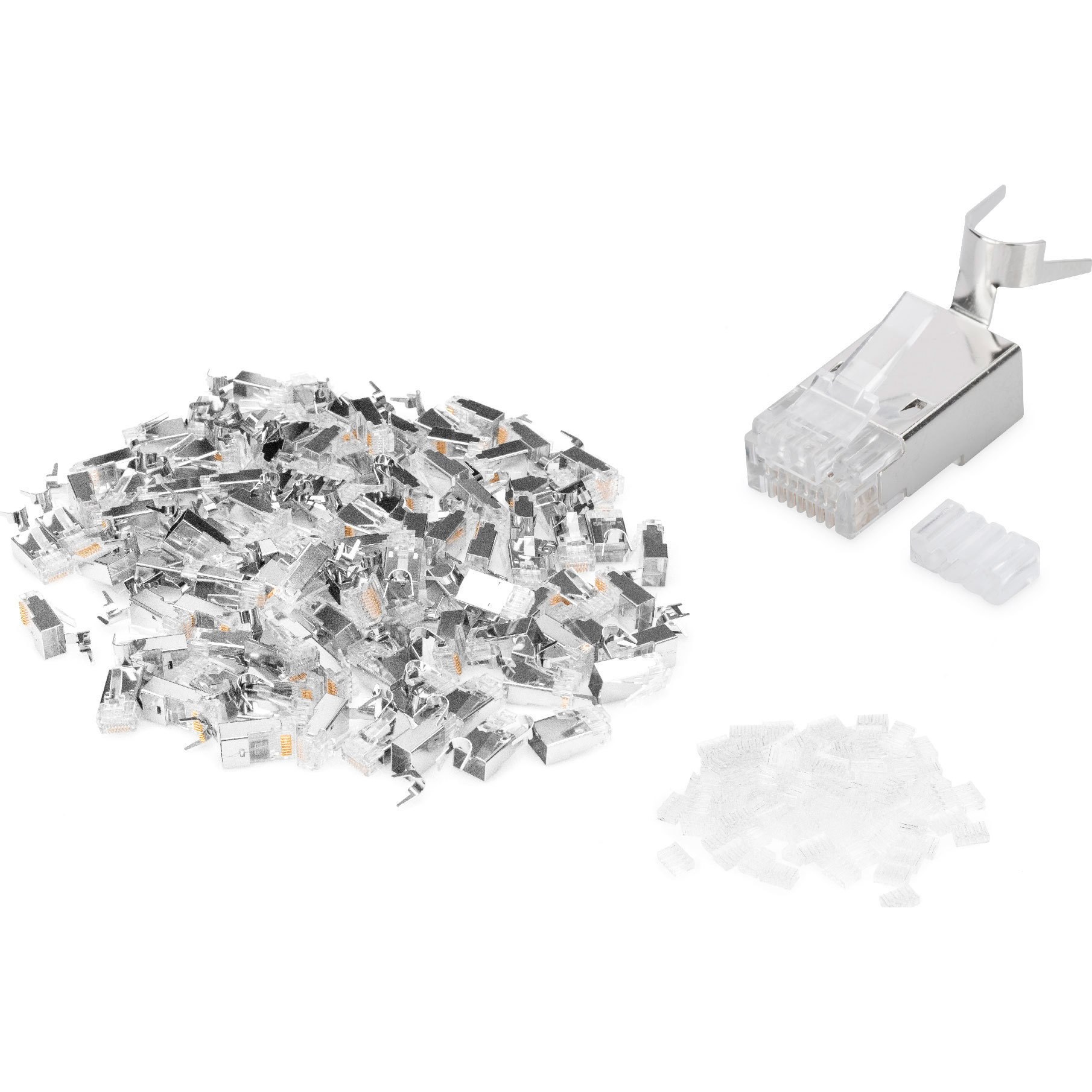 Конектор DIGITUS RJ-45 STP Cat.6a 100шт/уп Silver (AK-219604-100)
