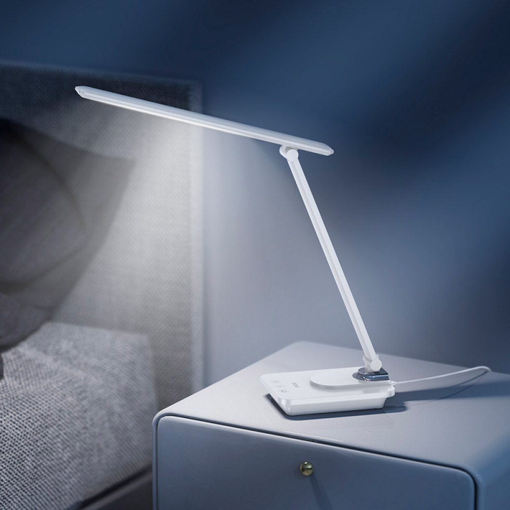 Лампа настольная HOCO HX12 Eye Protection Foldable Table Lamp White