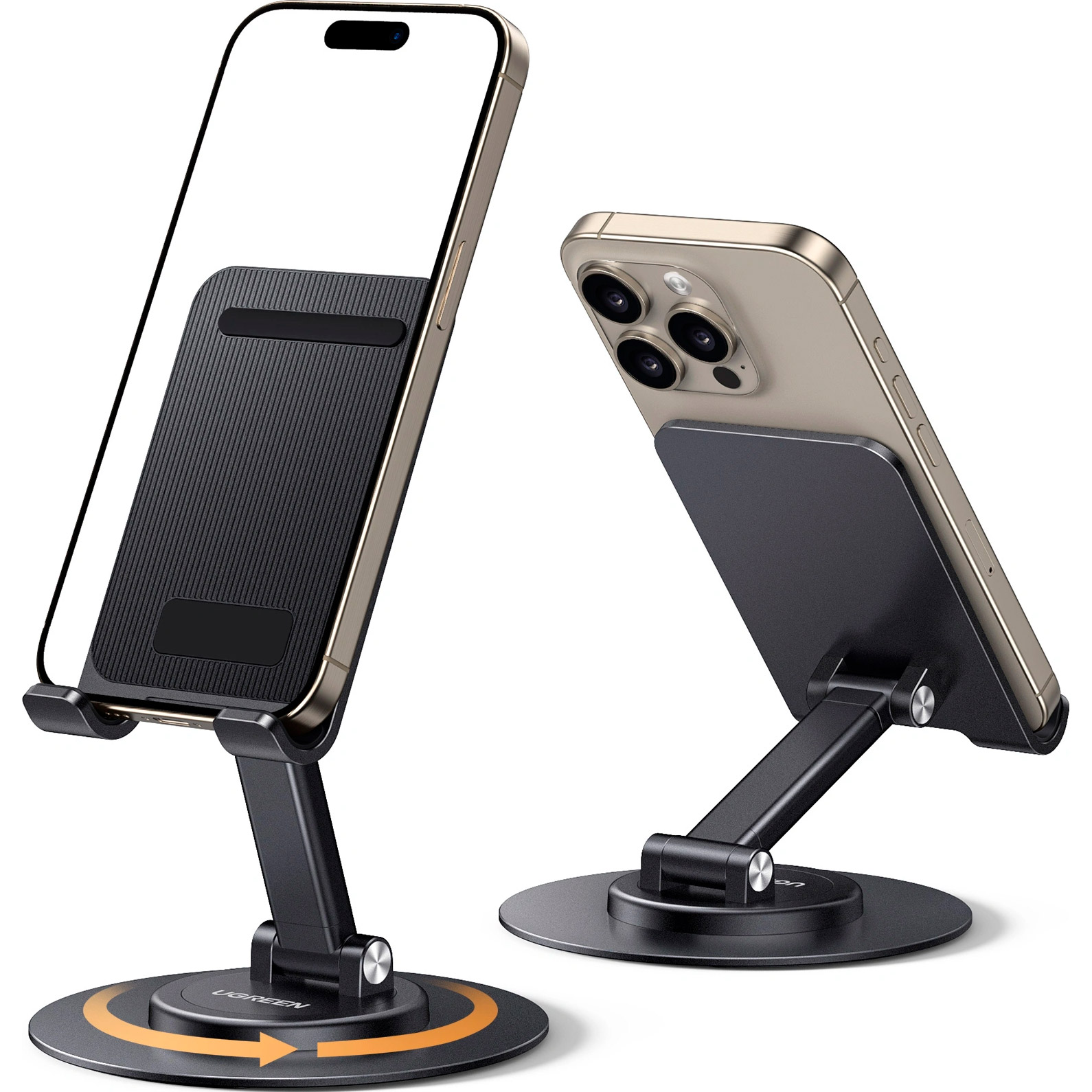 Подставка для смартфона UGREEN LP805 Swivel & Foldable Multi-Angle Phone Stand Black (35152)