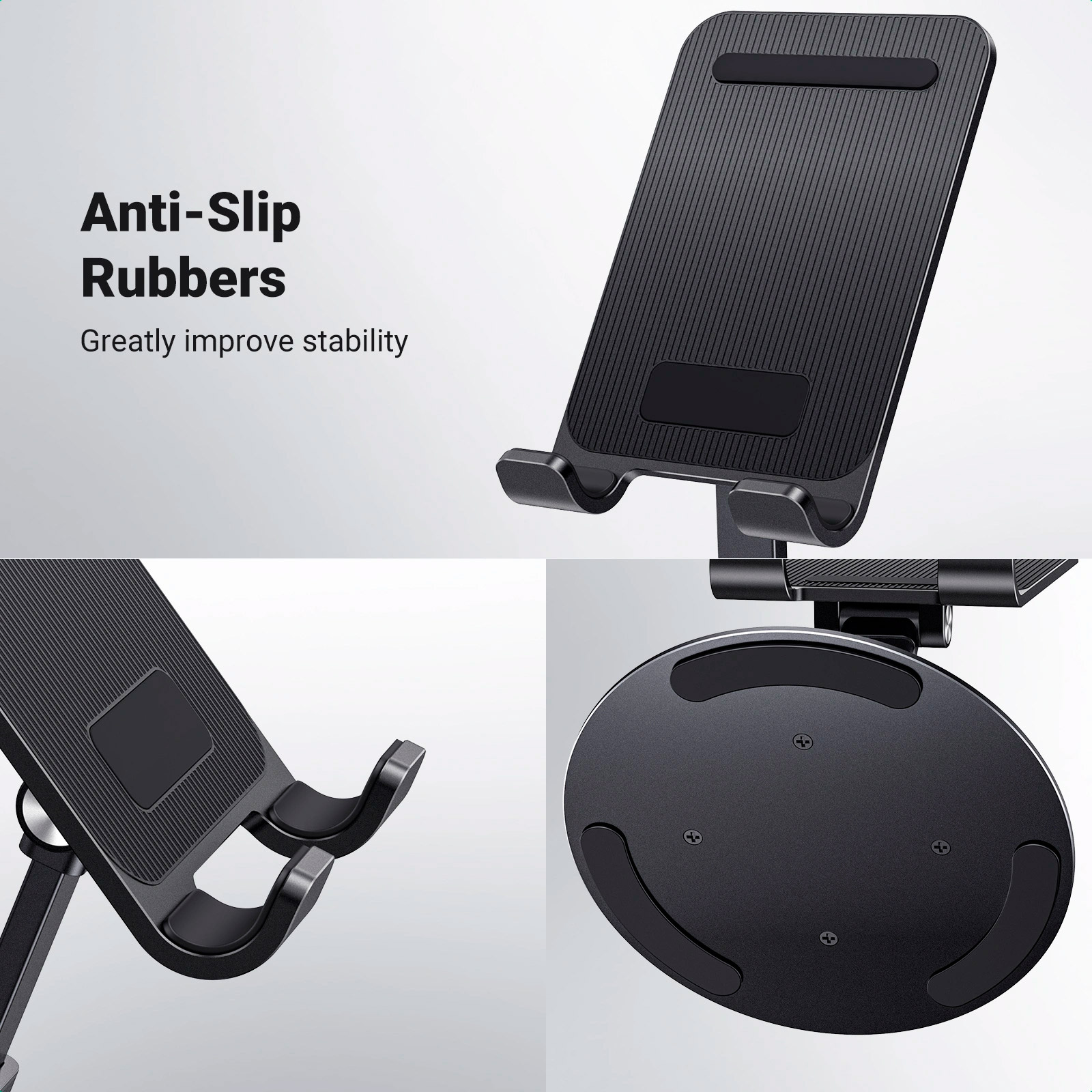 Подставка для смартфона UGREEN LP805 Swivel & Foldable Multi-Angle Phone Stand Black (35152)