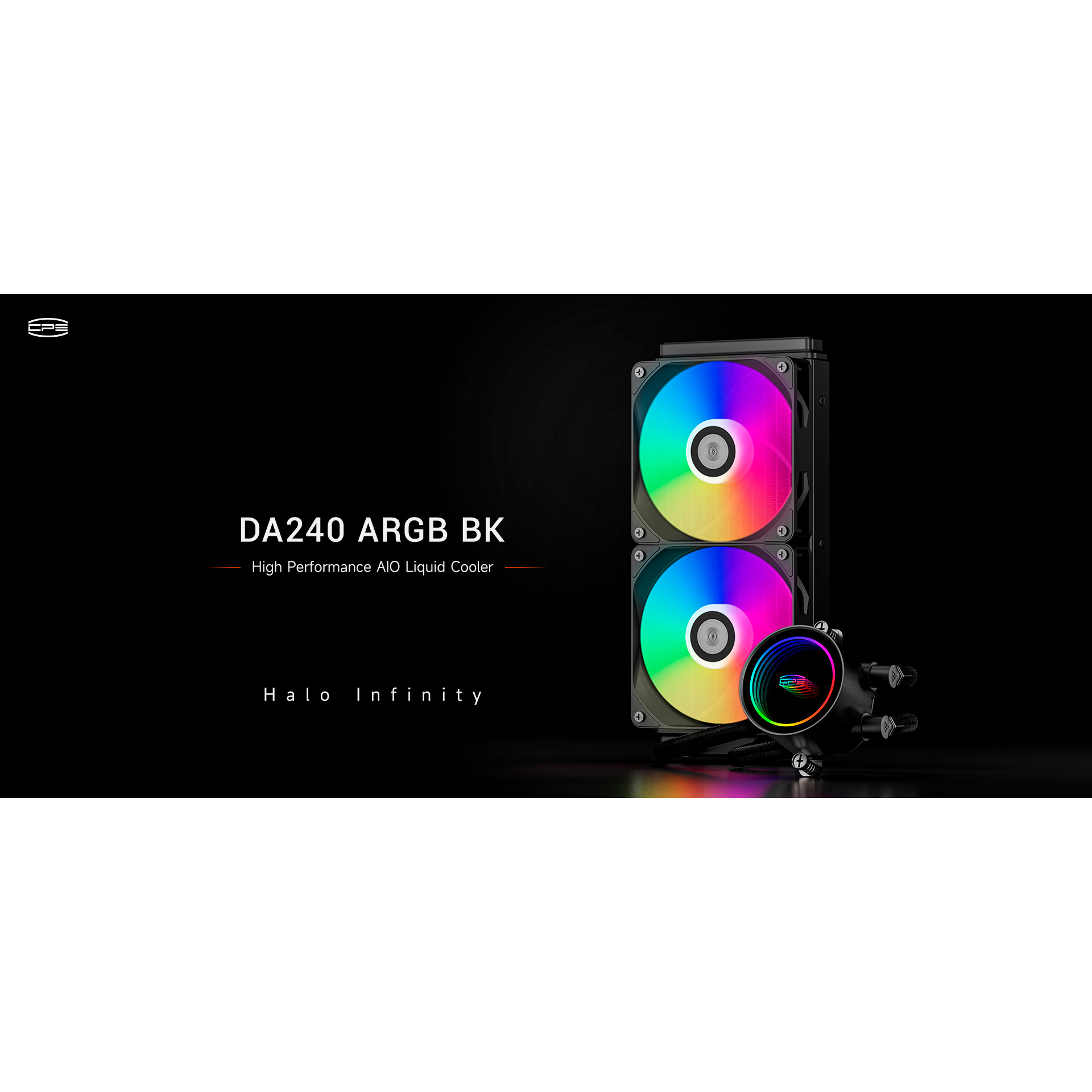 Система водяного охолодження PCCOOLER DA240 ARGB Black (DA240-BKAWXX-GL)