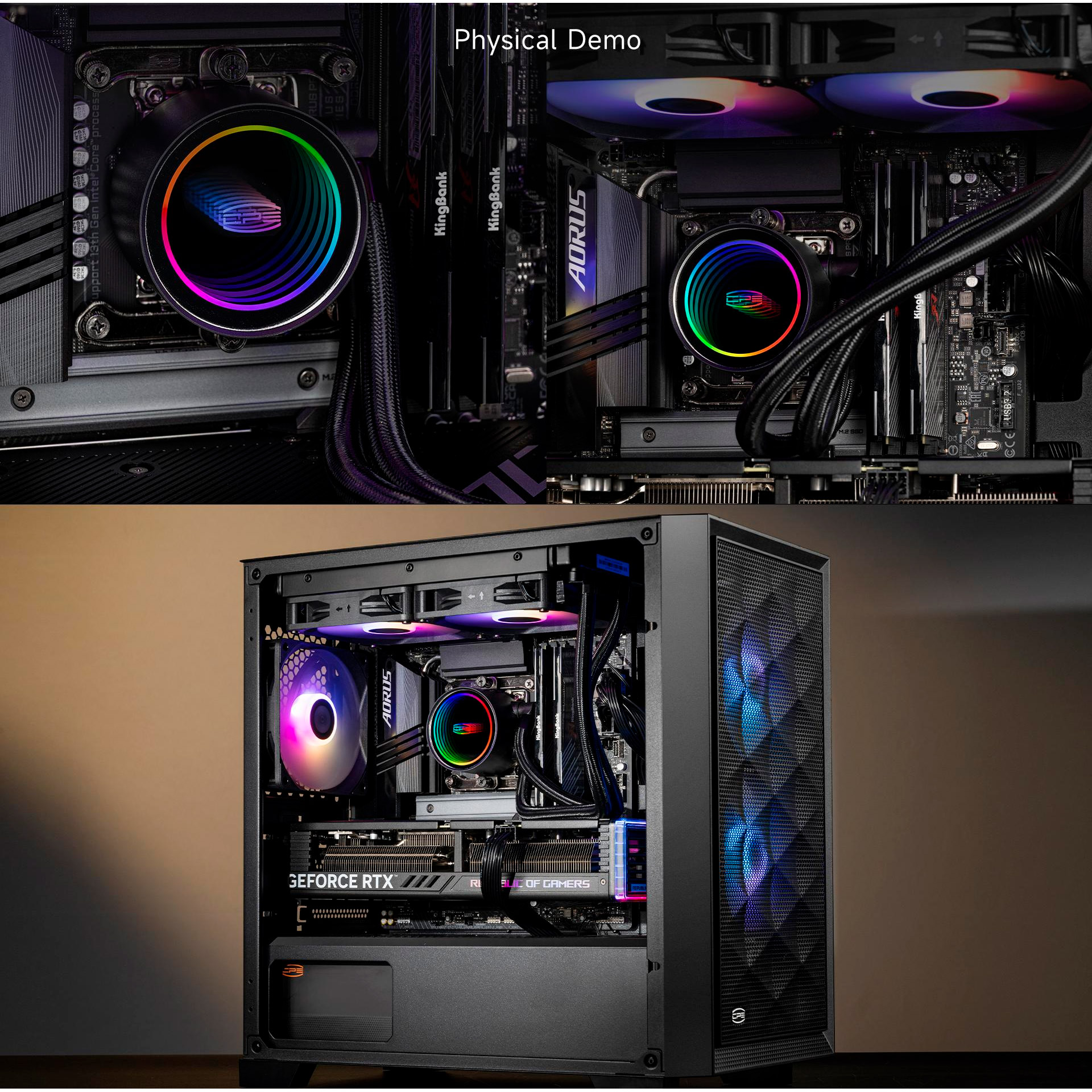 Система водяного охолодження PCCOOLER DA240 ARGB Black (DA240-BKAWXX-GL)