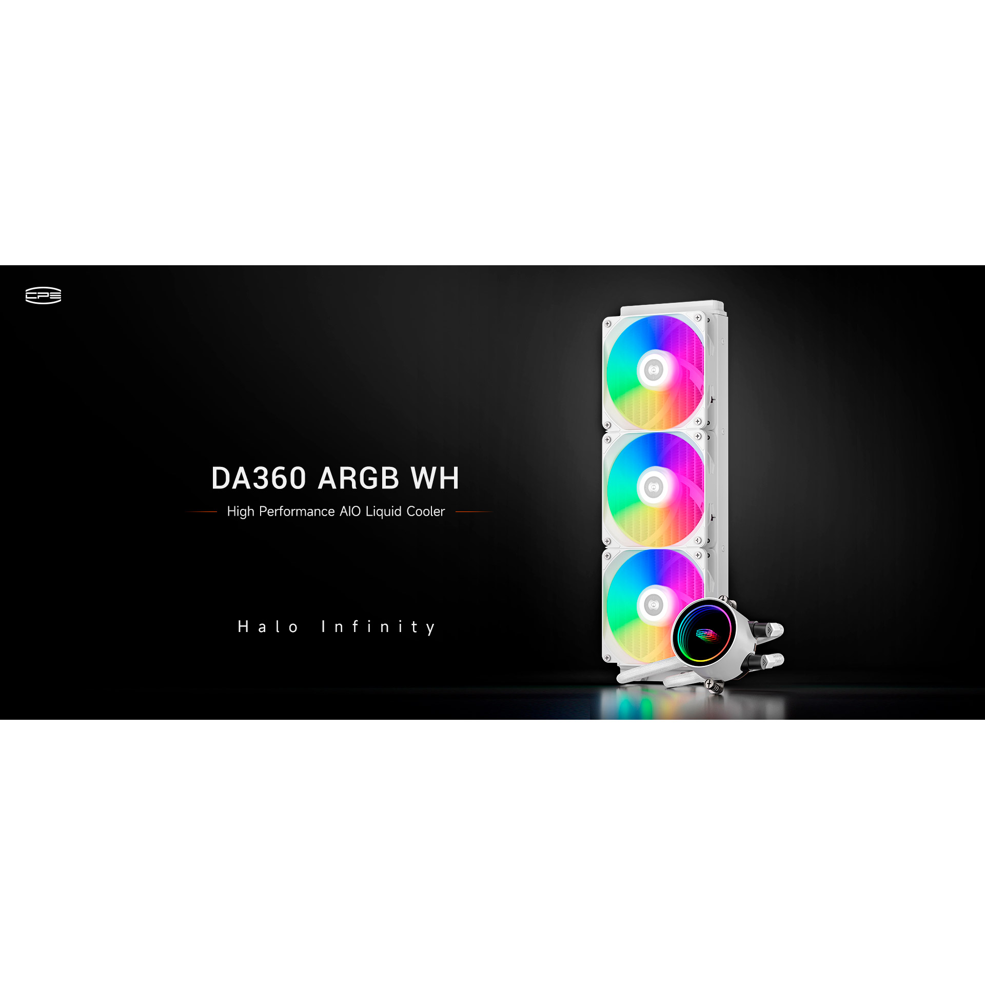 Система водяного охлаждения PCCOOLER DA360 ARGB White (DA360-WHAWXX-GL)