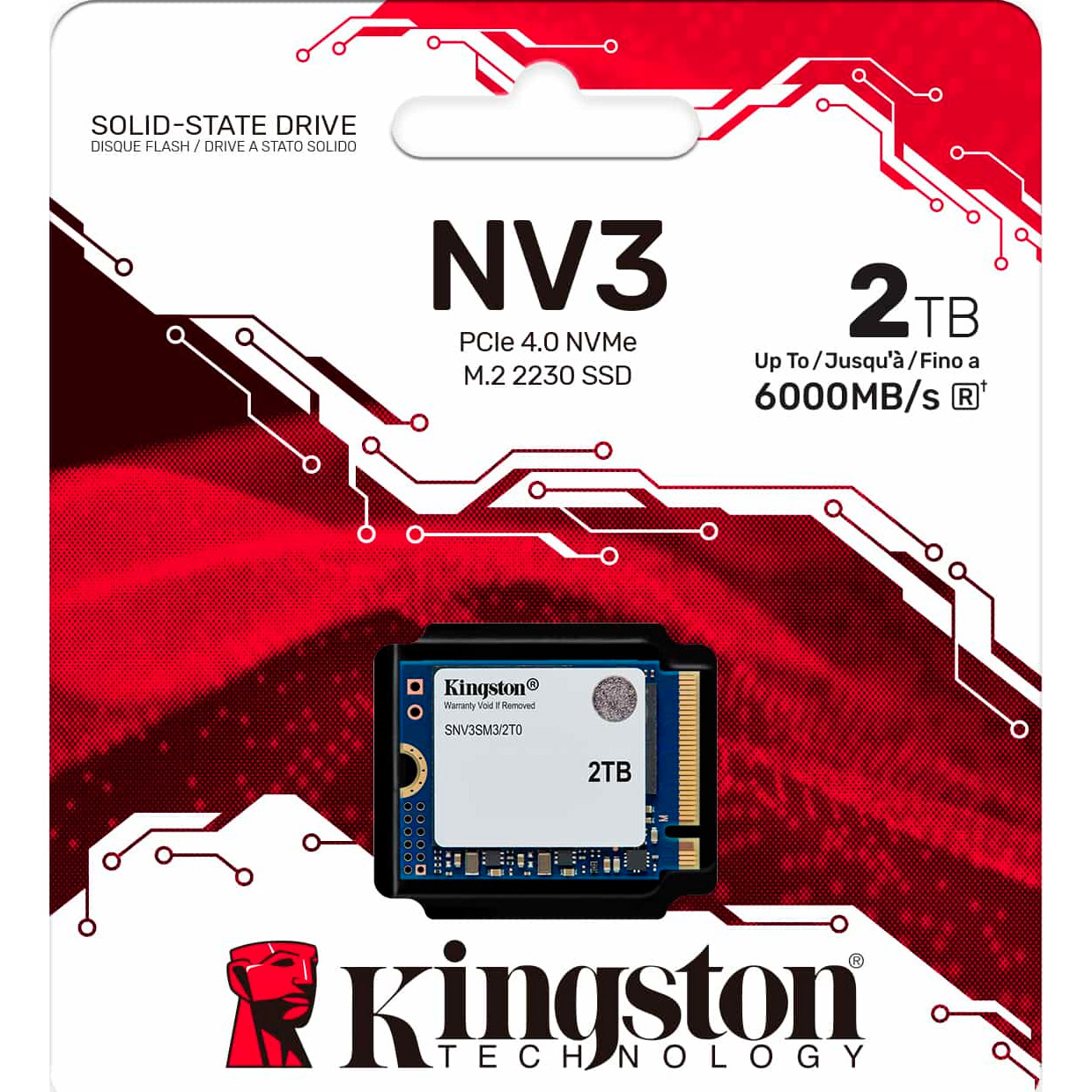SSD диск KINGSTON NV3 2TB M.2 NVMe (SNV3SM3/2T0)