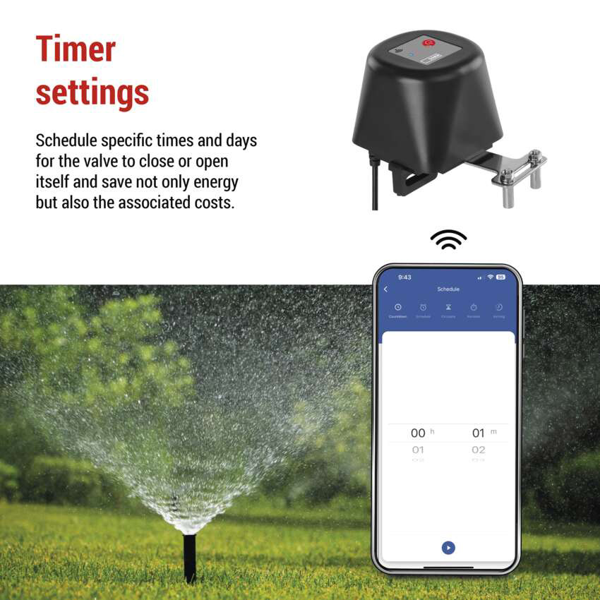 Шаровый кран с электроприводом EMOS GoSmart ZigBee Smart Valve Controller (P5640S)