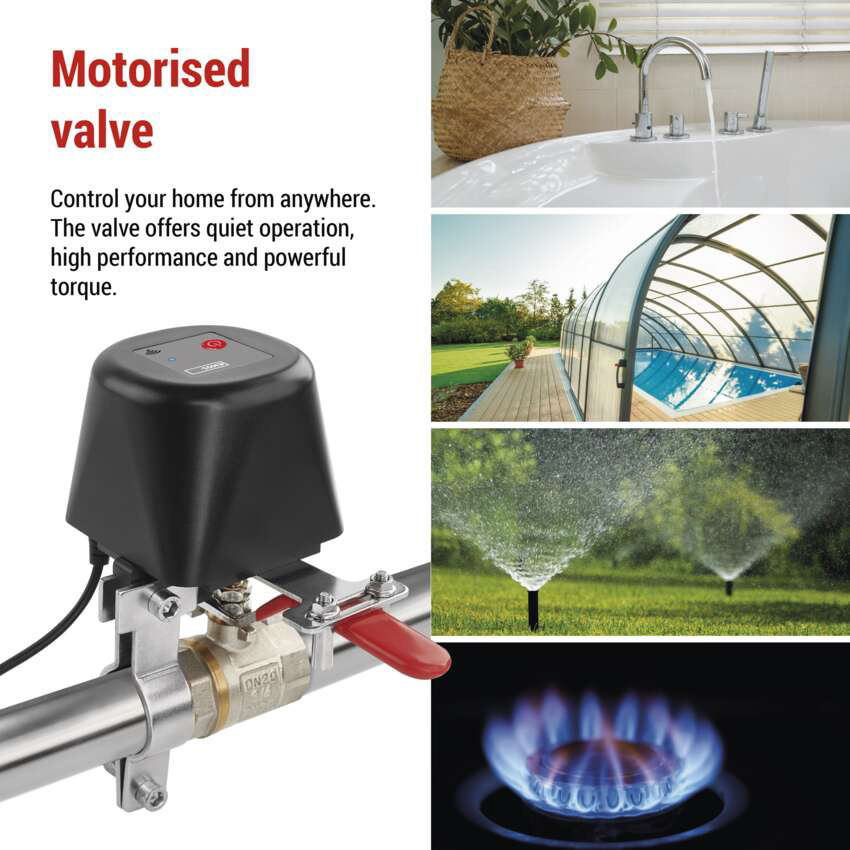 Шаровый кран с электроприводом EMOS GoSmart ZigBee Smart Valve Controller (P5640S)
