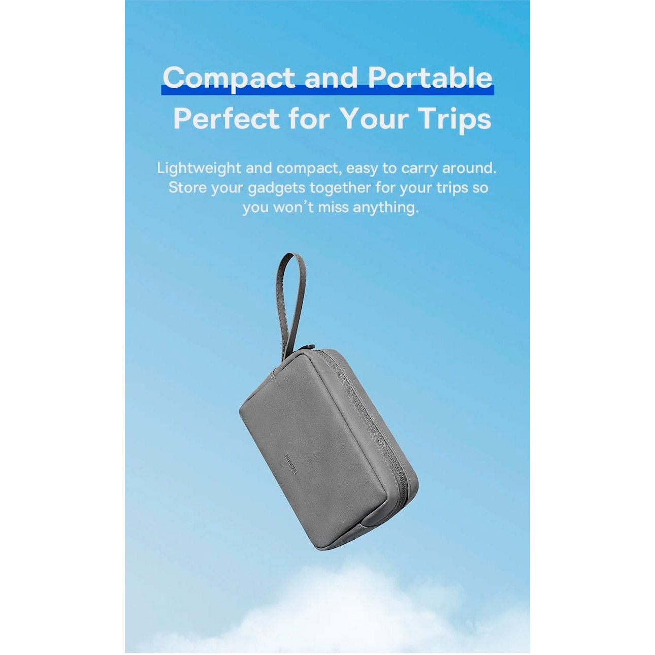 Органайзер для аксесуарів BASEUS EasyJourney Series Storage Bag Dark Gray (LBJX010013)
