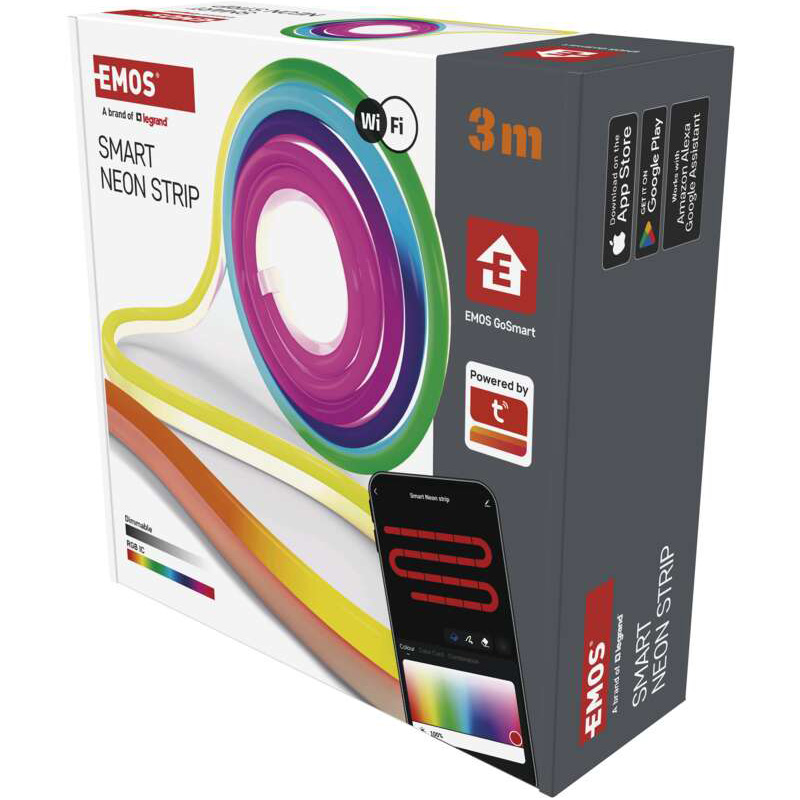 Розумна LED стрічка EMOS Neon White RGBIC 3м (ZPW313I)