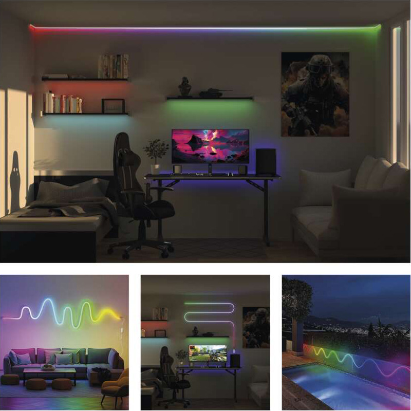 Умная LED лента EMOS Neon White RGBIC 5м (ZPW513I)