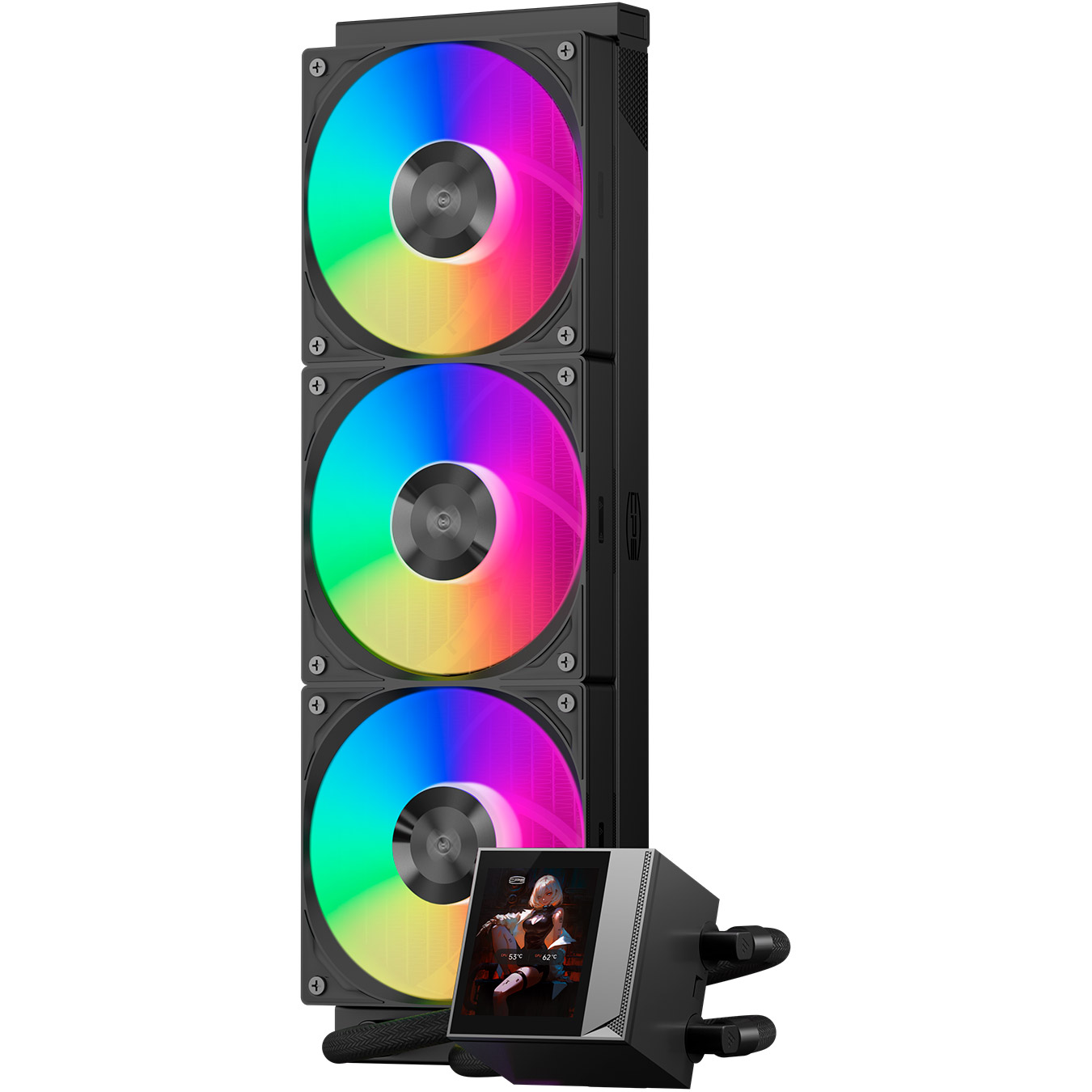 Система водяного охолодження PCCOOLER DC360 Pro ARGB Display Black (DC360PRO-BKAWXY-GL)