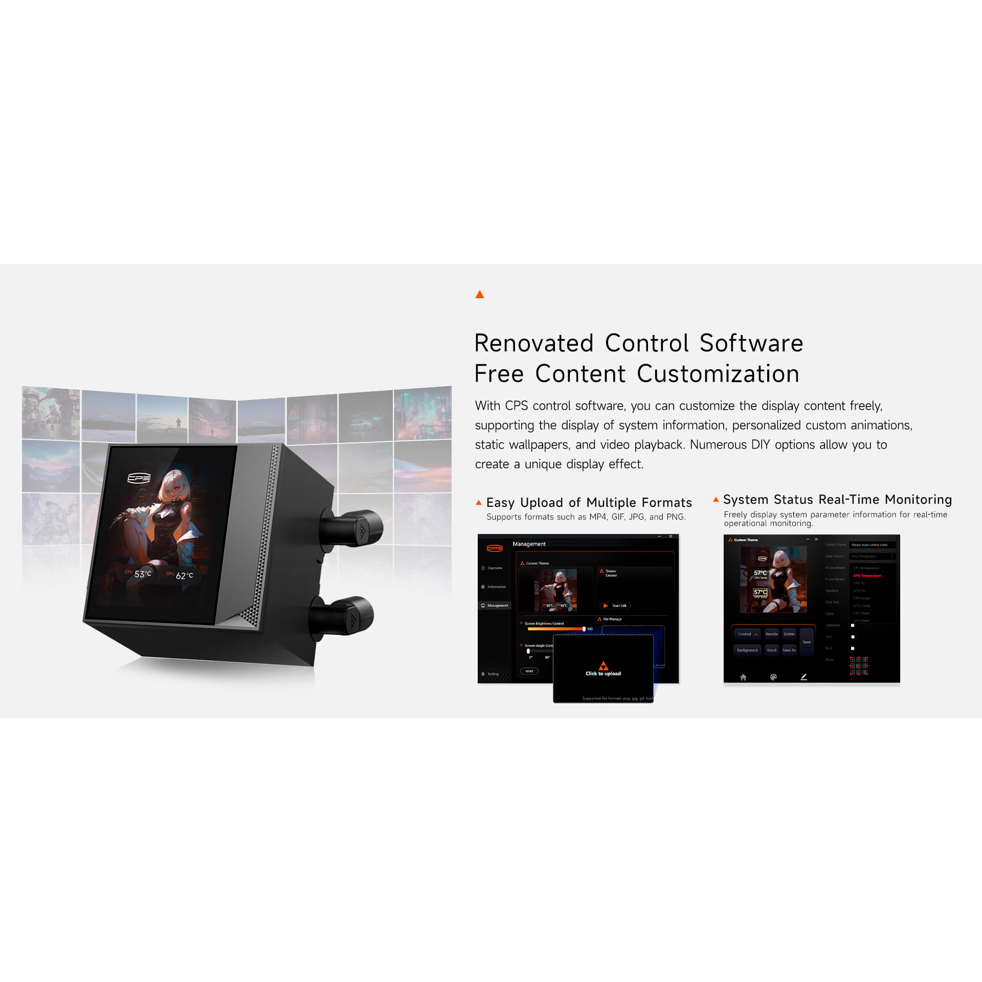 Система водяного охолодження PCCOOLER DC360 Pro ARGB Display Black (DC360PRO-BKAWXY-GL)