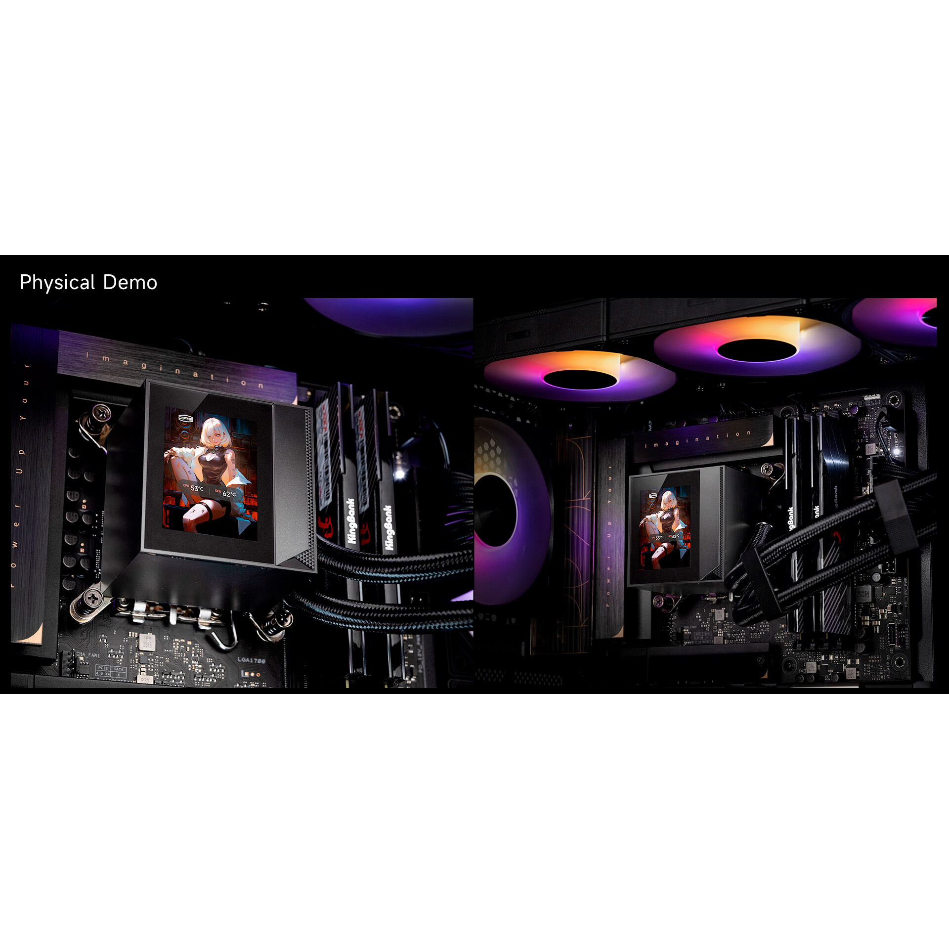 Система водяного охолодження PCCOOLER DC360 Pro ARGB Display Black (DC360PRO-BKAWXY-GL)