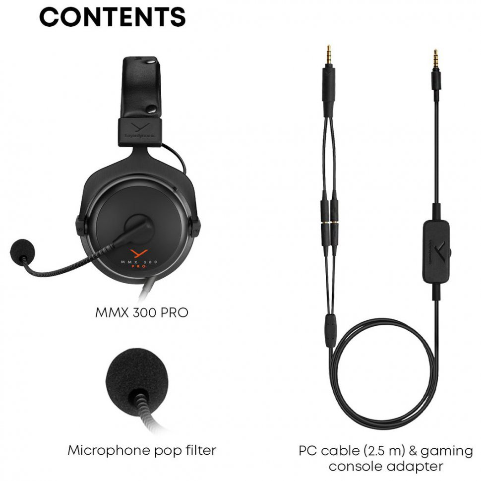 Наушники геймерские BEYERDYNAMIC MMX 300 Pro Black