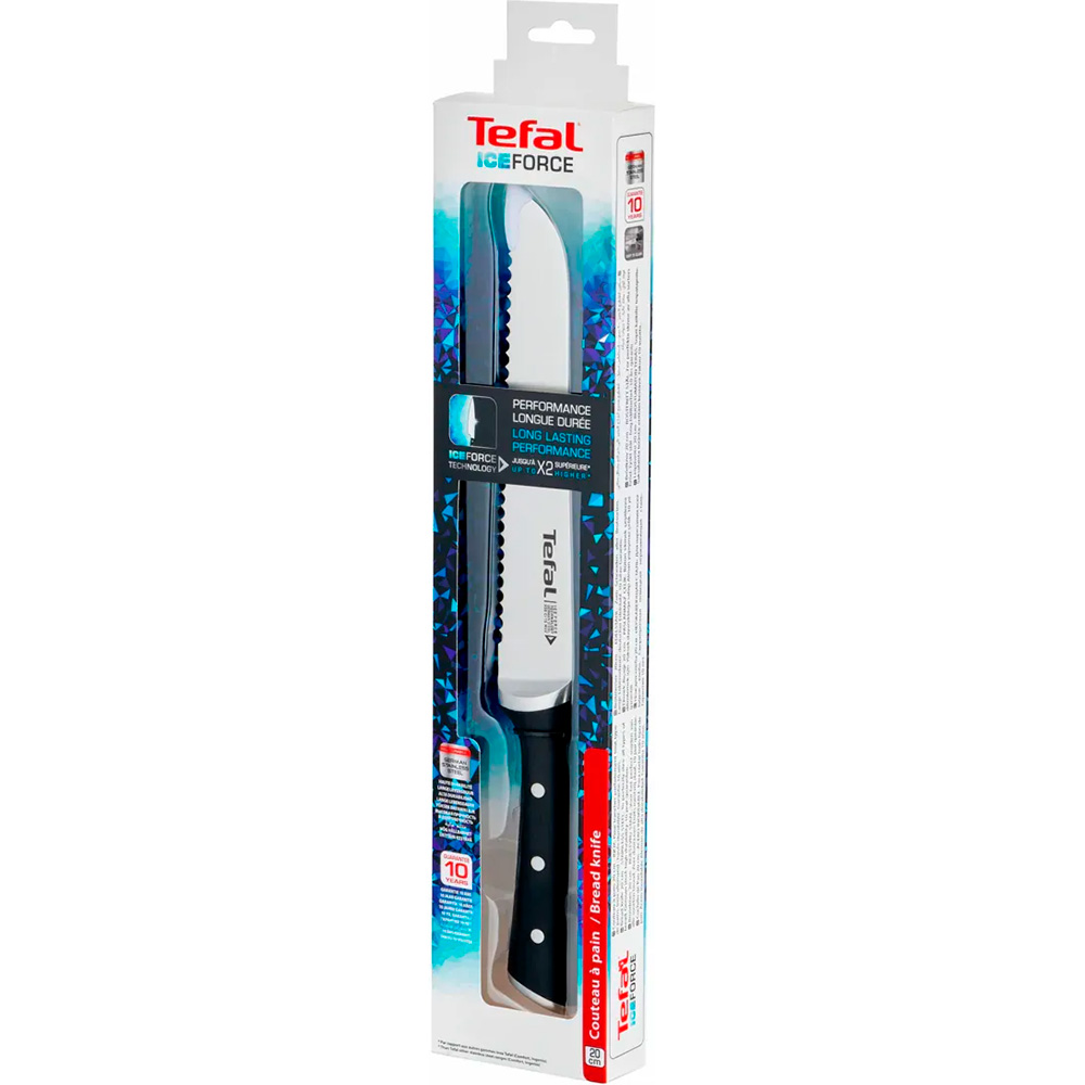 Кухонний ніж для хліба TEFAL Ice Force 200мм (K2320414)