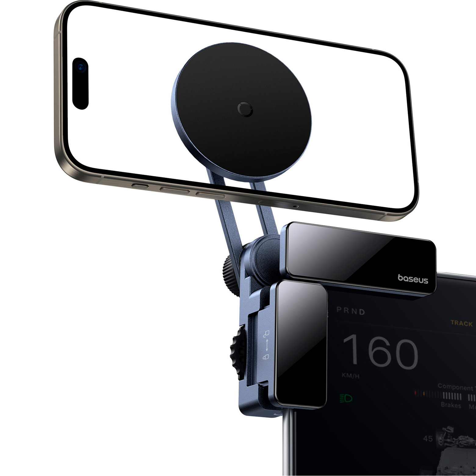 Автотримач для смартфона BASEUS MaxView Magnetic Car Mount for In-Vehicle Infotainment Screen Space Gray (C40180701813-00)