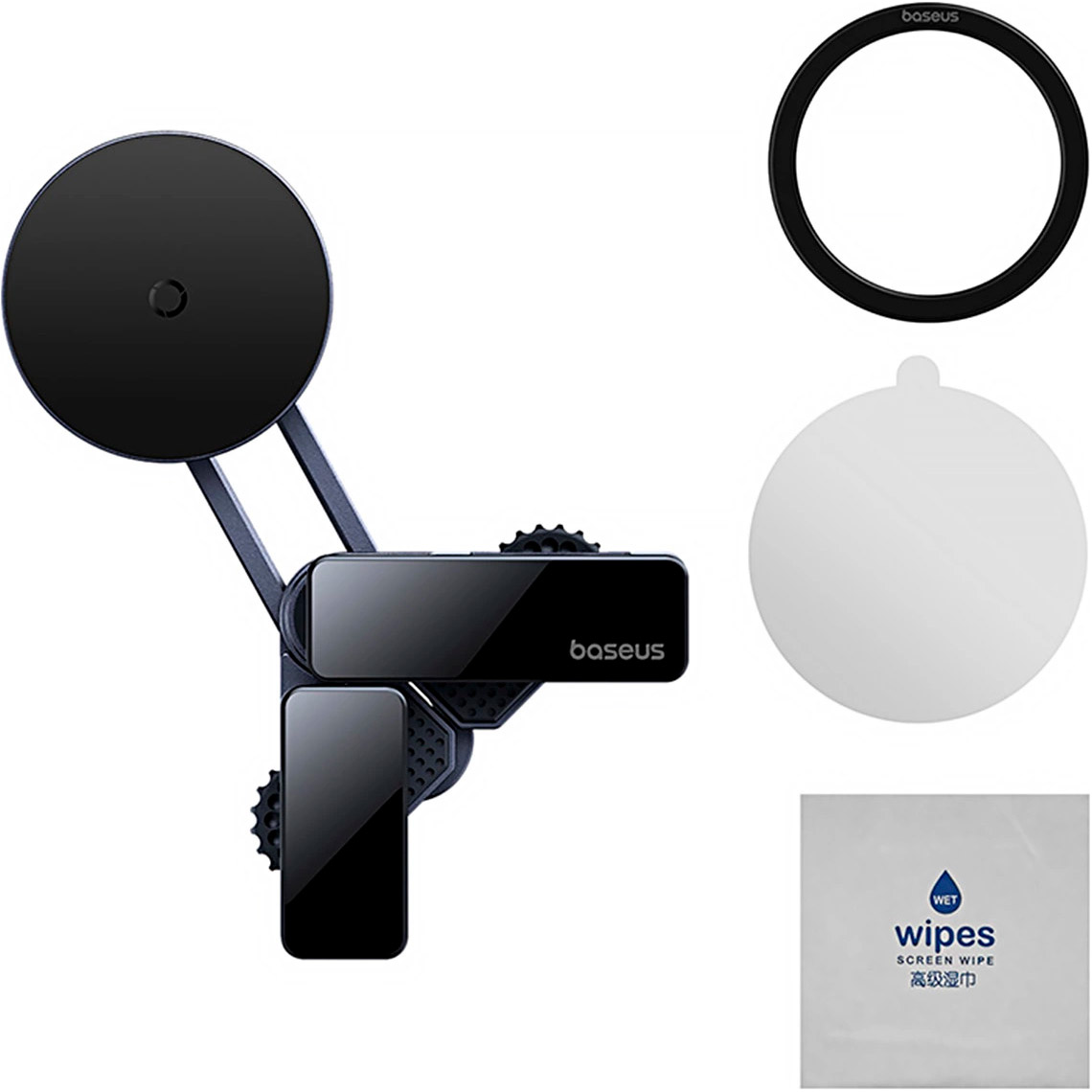 Автотримач для смартфона BASEUS MaxView Magnetic Car Mount for In-Vehicle Infotainment Screen Space Gray (C40180701813-00)