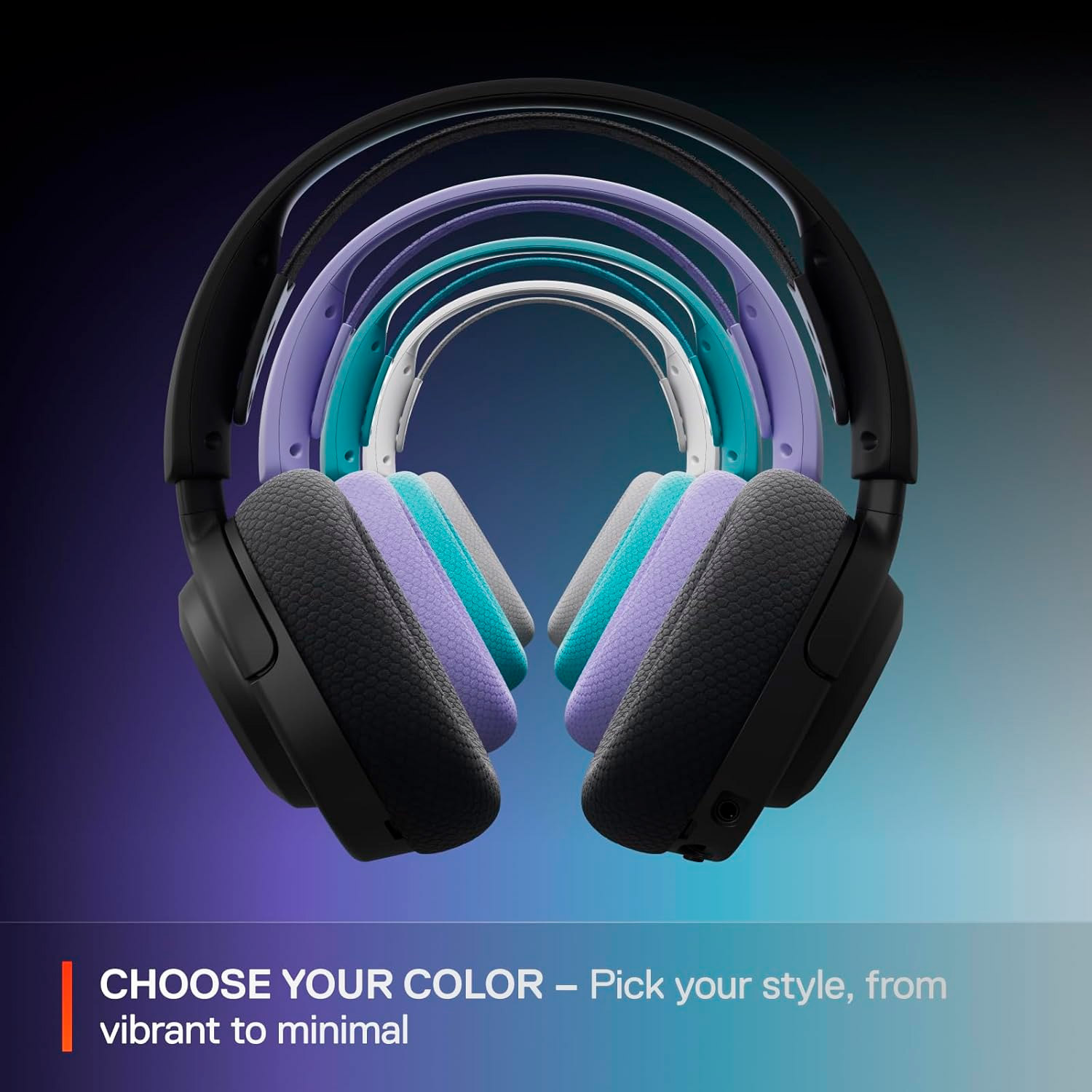 Наушники геймерские STEELSERIES Arctis Nova 3P Wireless Aqua (61688)