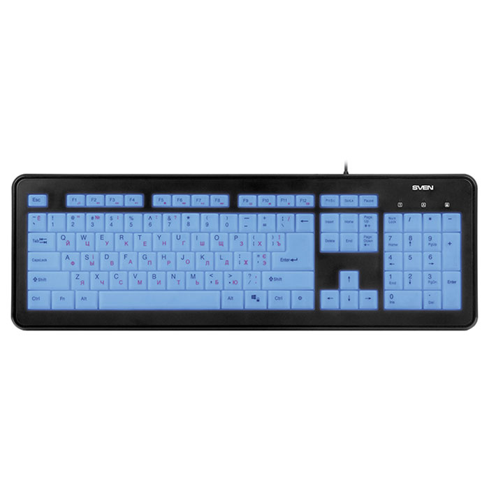 Клавиатура SVEN KB-C7300EL Black (00600189)