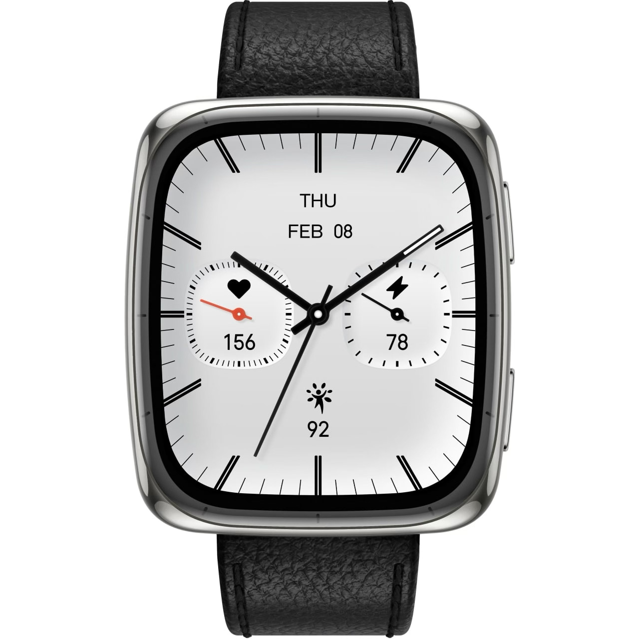 Смарт-годинник AMAZFIT Active 2S Premium Black Leather (W2440GL3N)