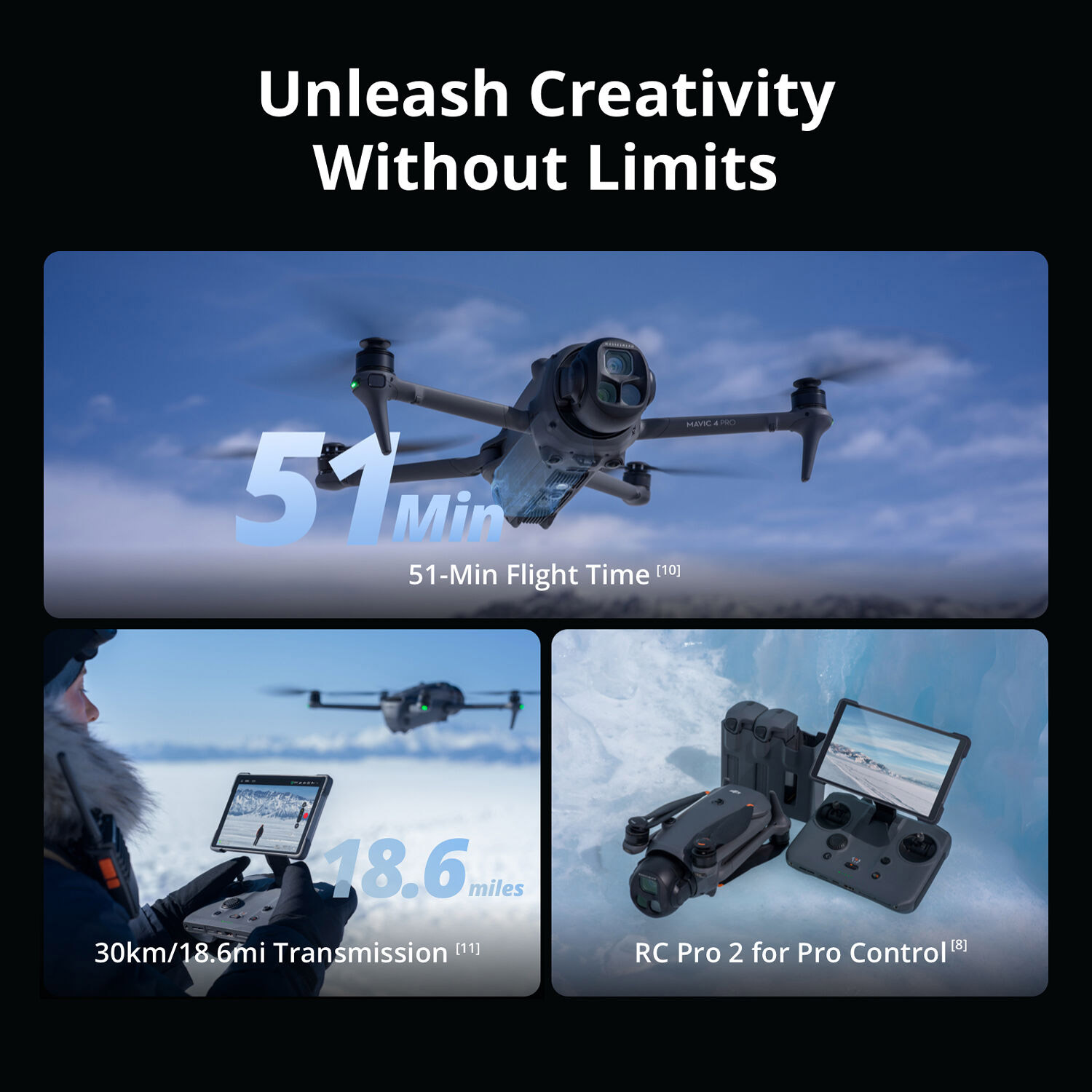 Квадрокоптер DJI Mavic 4 Pro Fly More Combo w/DJI RC 2 (CP.MA.00000848.01)
