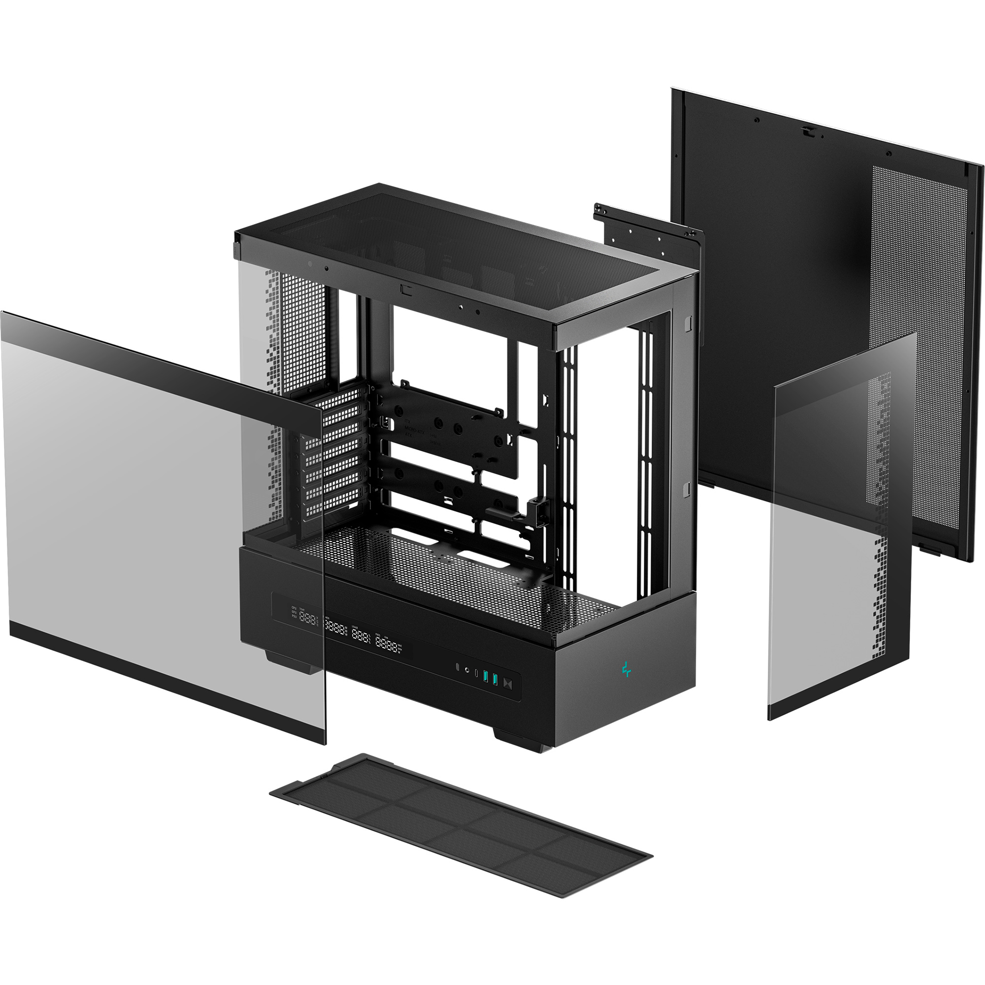 Корпус DEEPCOOL CH690 Digital Black (R-CH690-BKNNA0D-G-1)