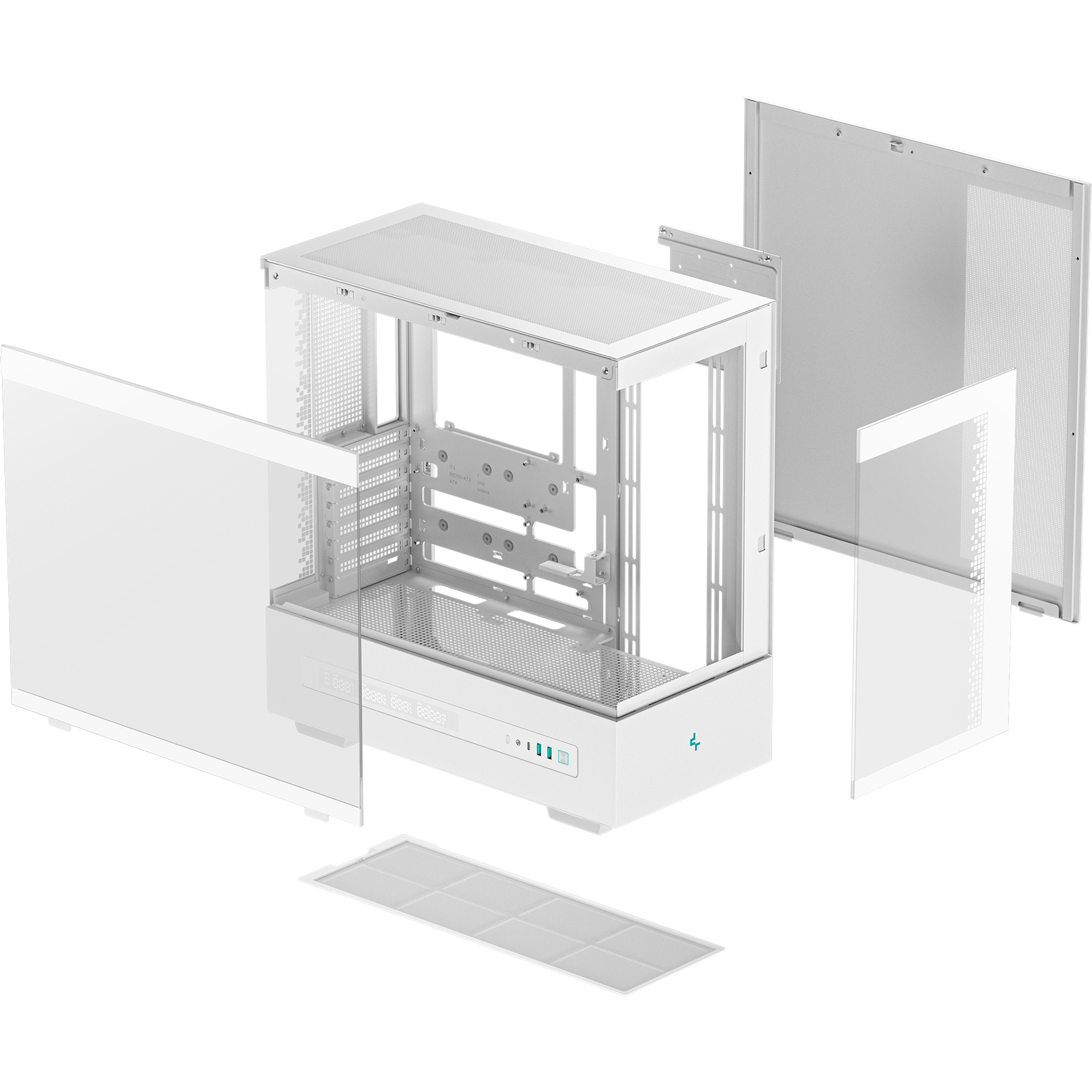 Корпус DEEPCOOL CH690 Digital White (R-CH690-WHNNA0D-G-1)