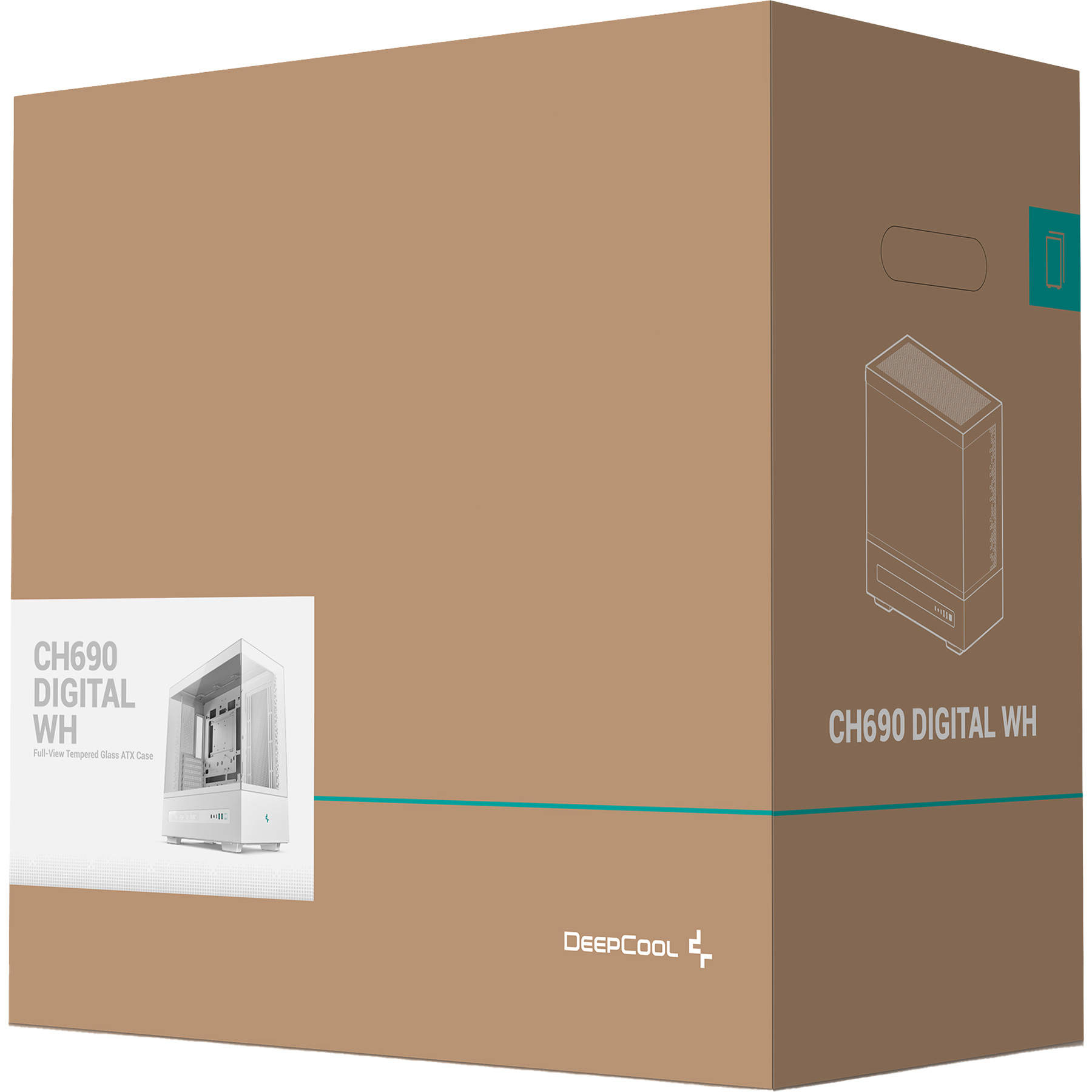 Корпус DEEPCOOL CH690 Digital White (R-CH690-WHNNA0D-G-1)