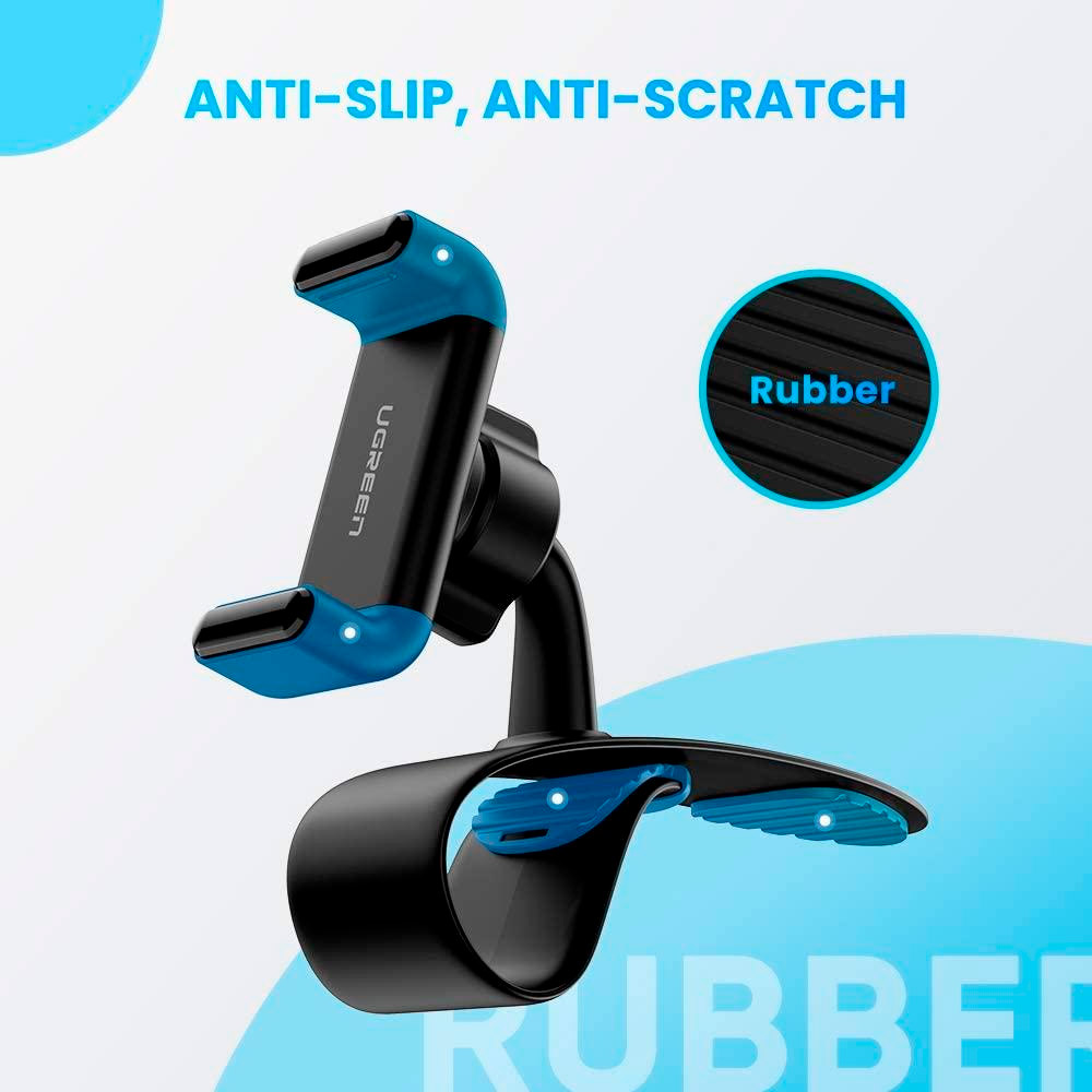 Автотримач для смартфона UGREEN LP189 Dashboard Snap Clip Phone Holder Black (60796)