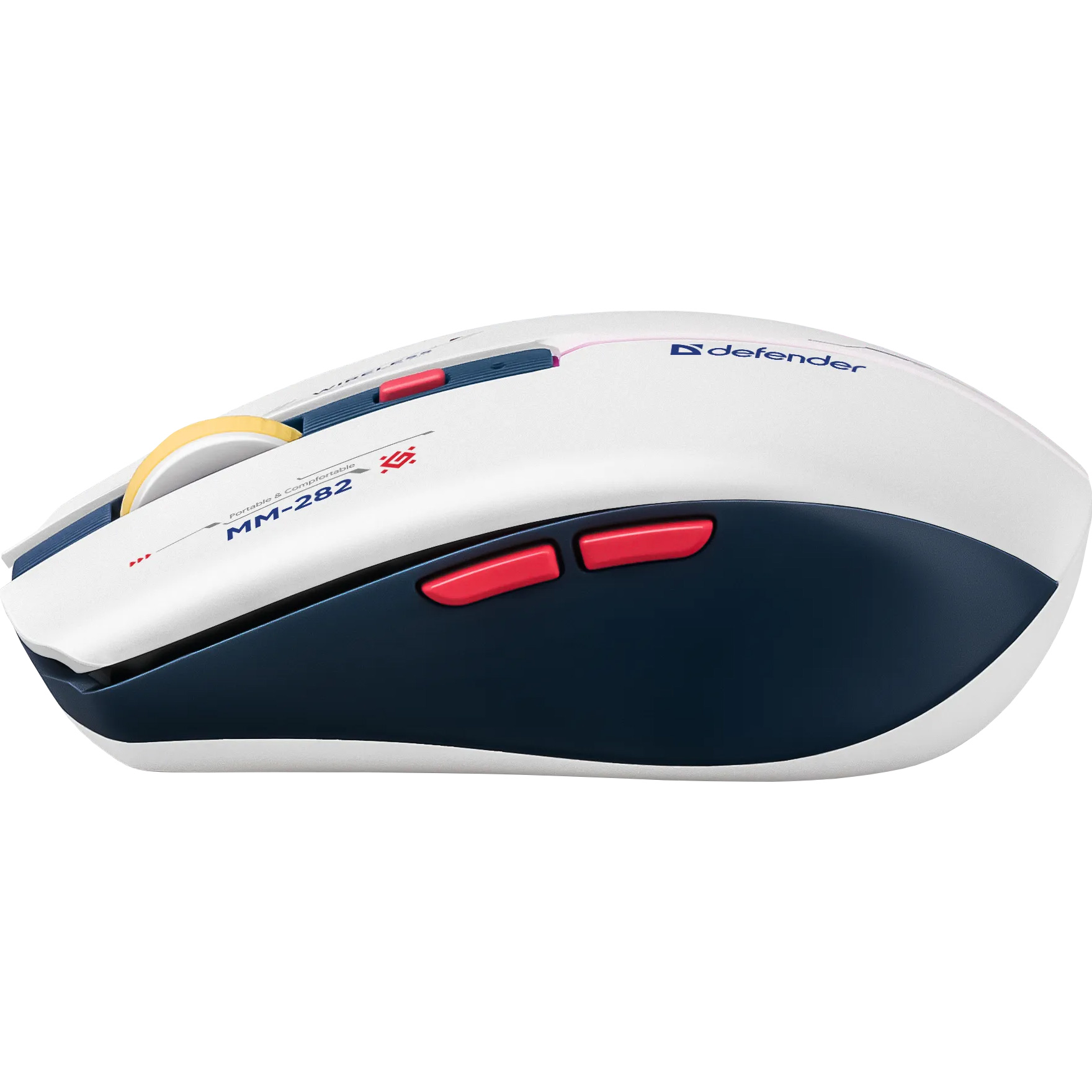 Миша ігрова DEFENDER Dila MM-282 White/Blue (52282)