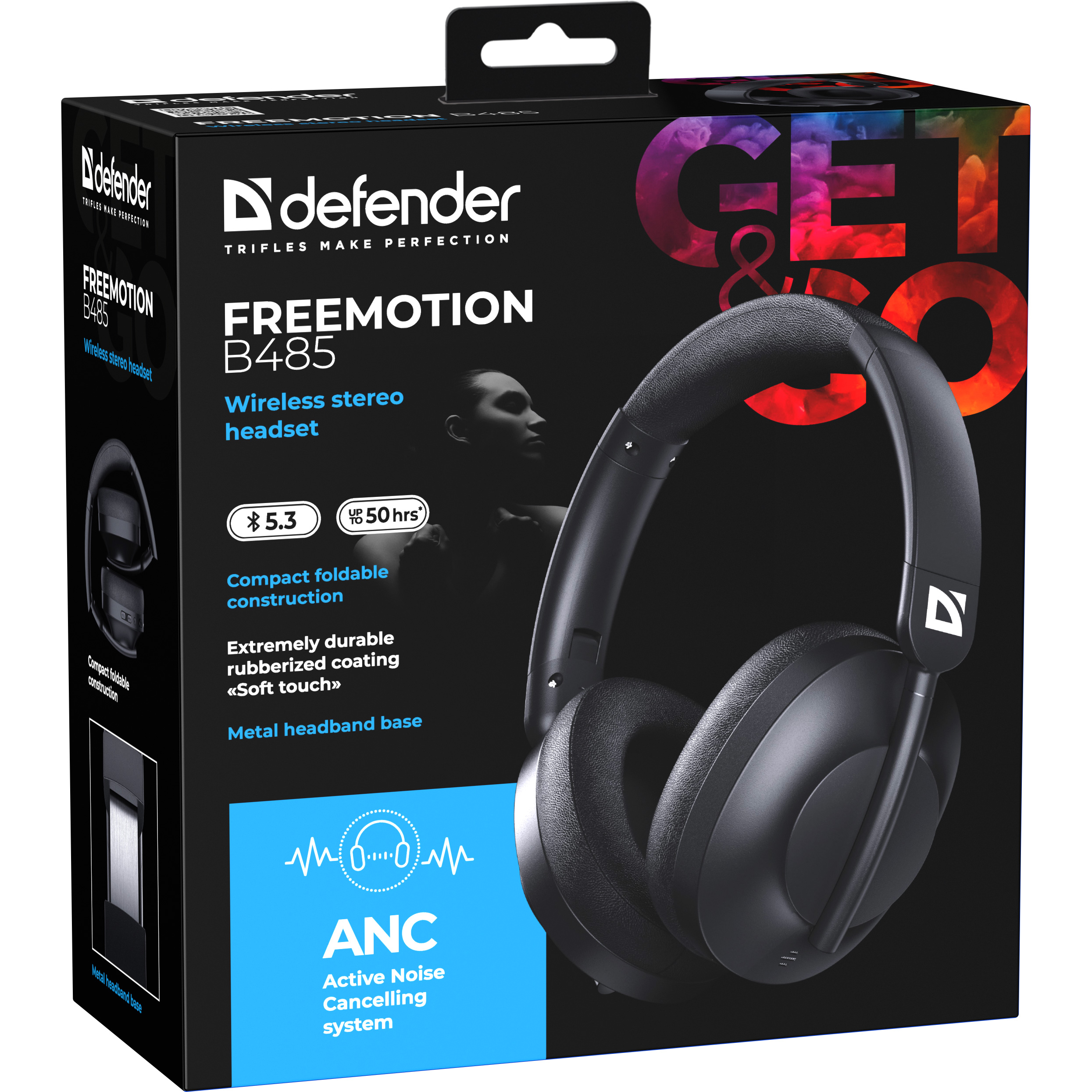 Наушники DEFENDER FreeMotion B485 Black (63485)