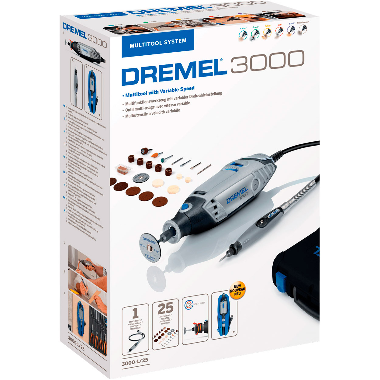 Багатофункціональний інструмент DREMEL 3000-1/25 EZ (F.013.300.0JP)